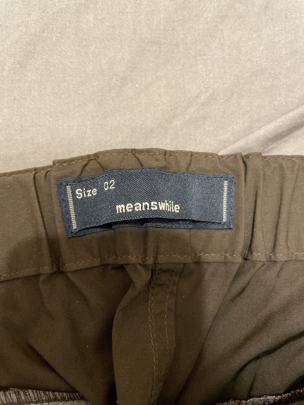 meanswhile meanswhile Wax Coat Uniform pants Olive Size US 34 / EU 50 - 2 Thumbnail