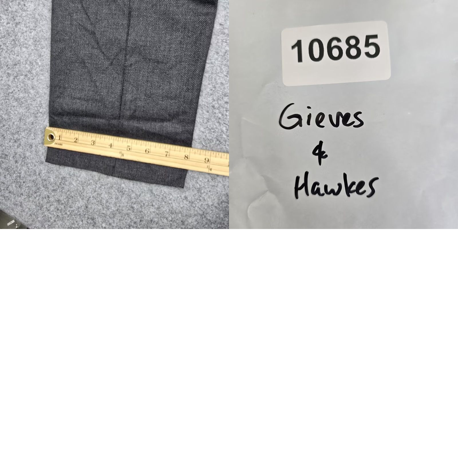 Gieves & Hawkes Gieves & Hawkes Pants Mens 38x34 Gray Birdseye Wool Dress Trousers Lined Office Size US 38 / EU 54 - 9 Thumbnail