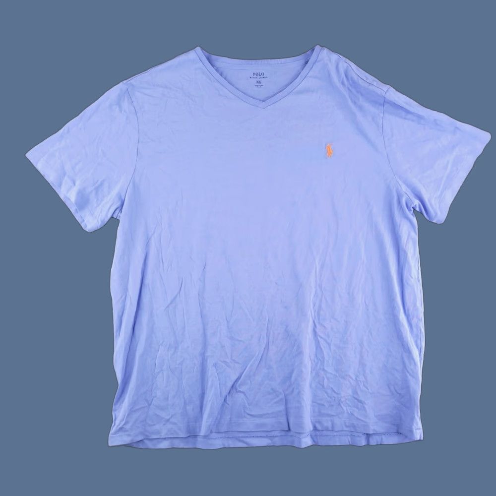 Polo Ralph Lauren Polo Ralph Lauren Shirt Mens 2XL Blue Short Sleeve Lightweight Cotton XXL Size US XXL / EU 58 / 5 - 1 Thumbnail