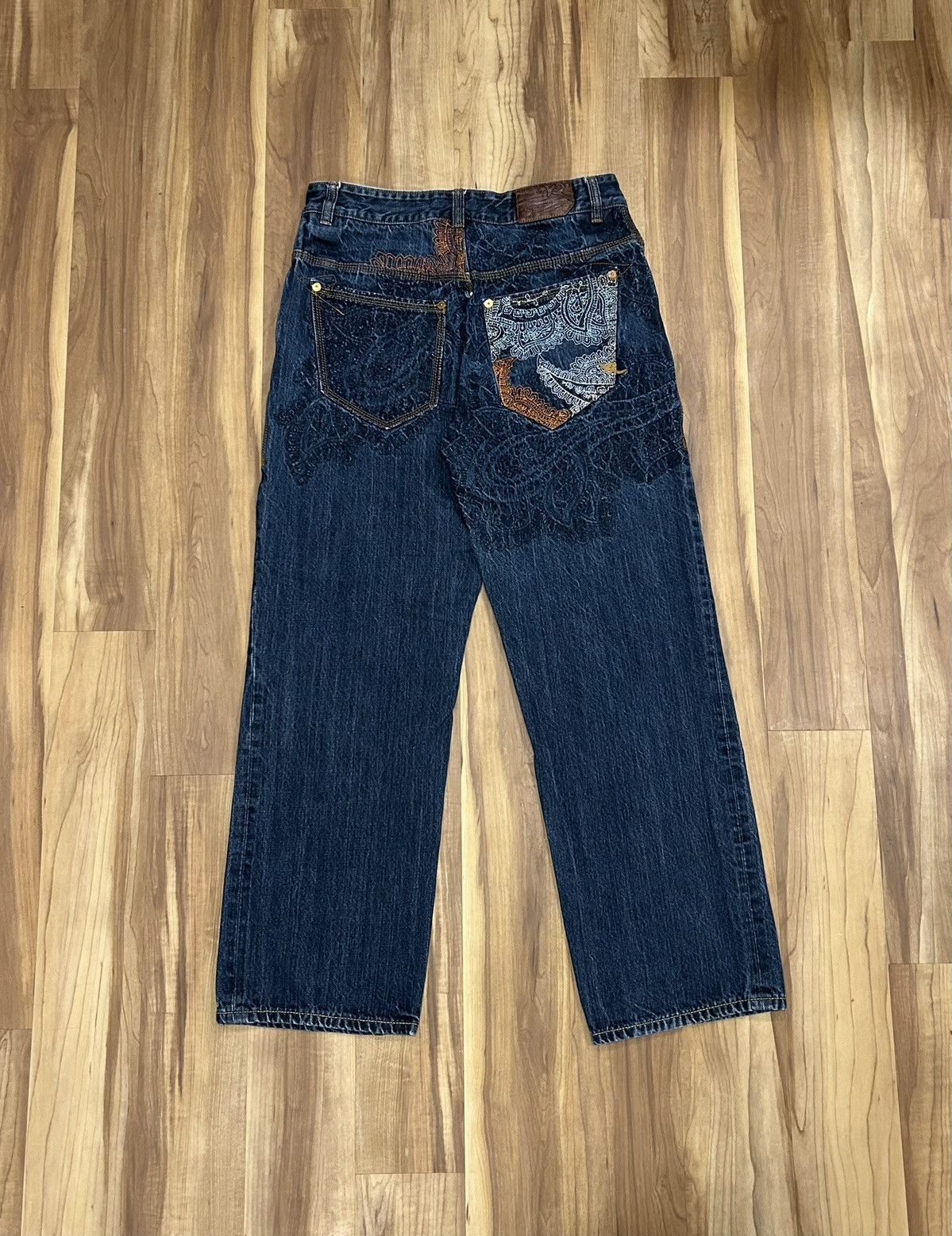 Rocawear Rocawear Paisley Embroidery Jeans Size US 36 / EU 52 - 1 Thumbnail