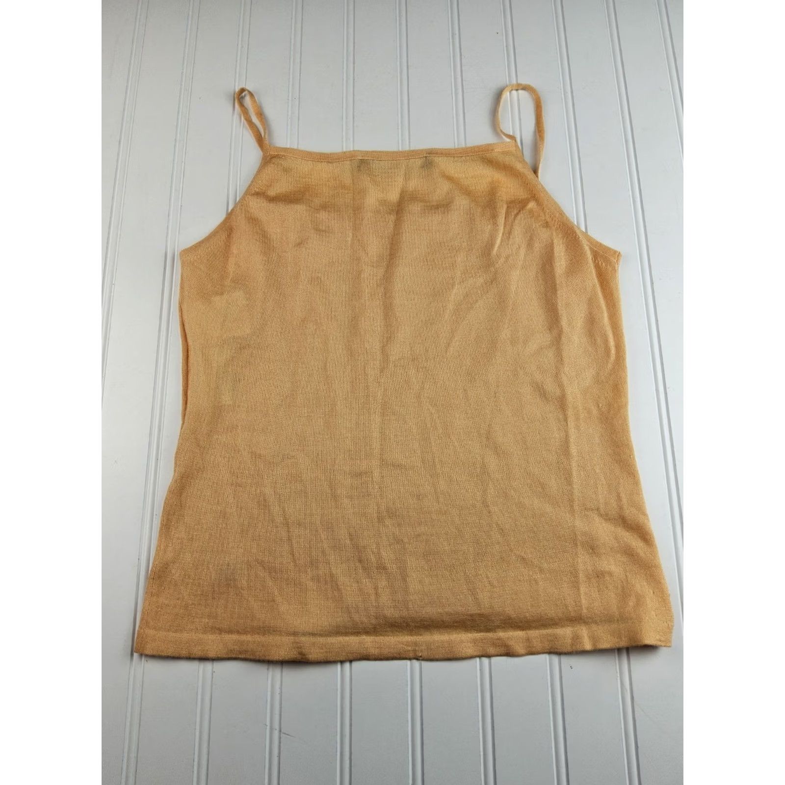 Salvatore Ferragamo Salvatore Ferragamo Orange Blouse Tank Top Shirt Womens S Cashmere Silk Size S / US 4 / IT 40 - 5 Thumbnail