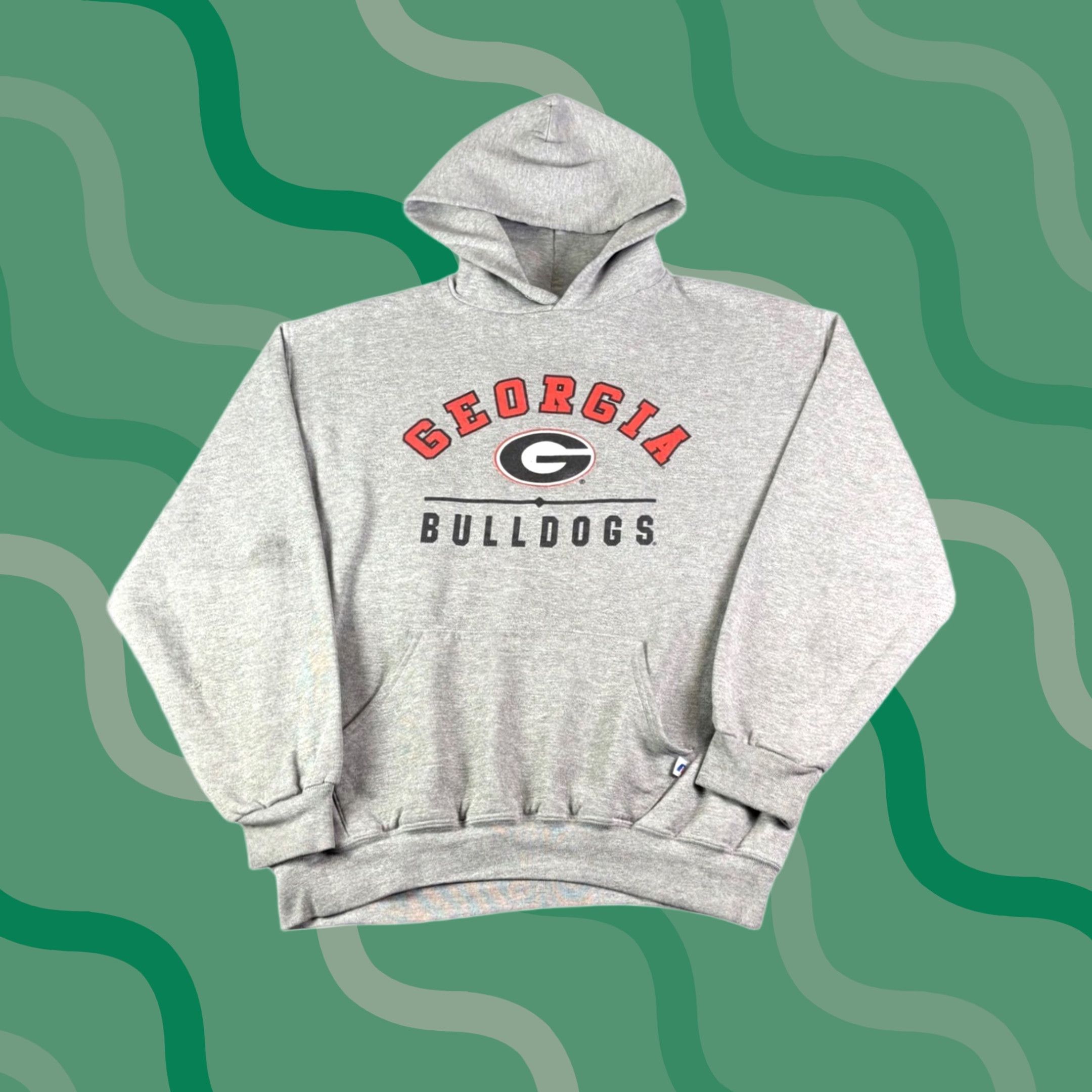 Russell Athletic VINTAGE Georgia Bulldogs Russell Athletic Hooded Sweatshirt Pullover Size L Gray Men Regular Crew Neck Sweatshirt Size US L / EU 52-54 / 3 - 1 Thumbnail