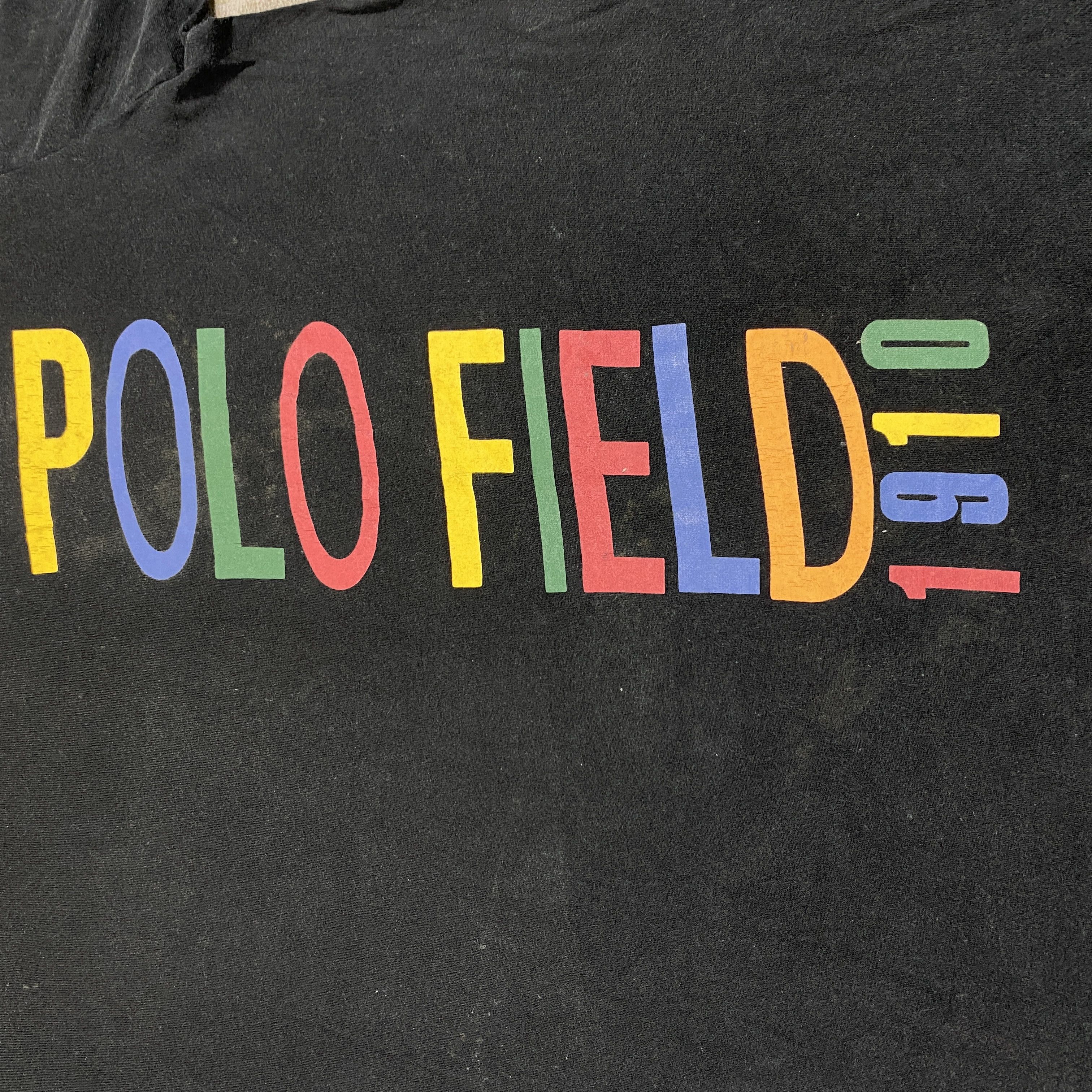 Polo Ralph Lauren Vintage Polo Field Multicolour Spell Out Large Tee -B031 Size US L / EU 52-54 / 3 - 5 Thumbnail