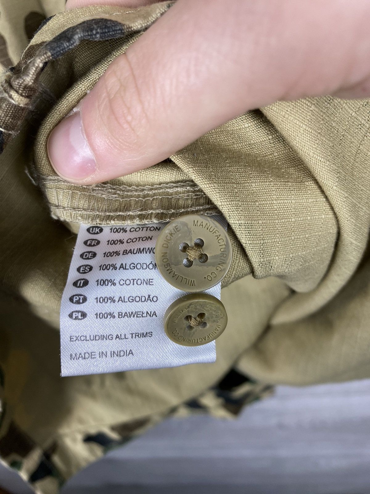 Dickies Mens Vintage Dickies Camo Light Coach Jacket Button Up Size US M / EU 48-50 / 2 - 12 Thumbnail