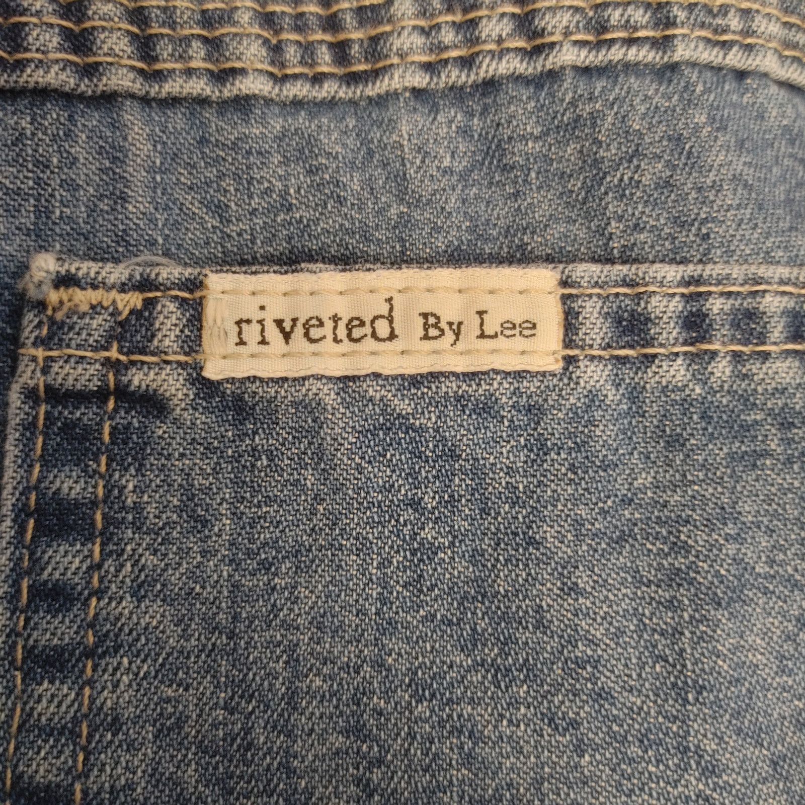Lee Riveted by Lee Women's 14M Light Washed Blue Denim Jean Mom Size 36" / US 14 / IT 50 - 3 Thumbnail