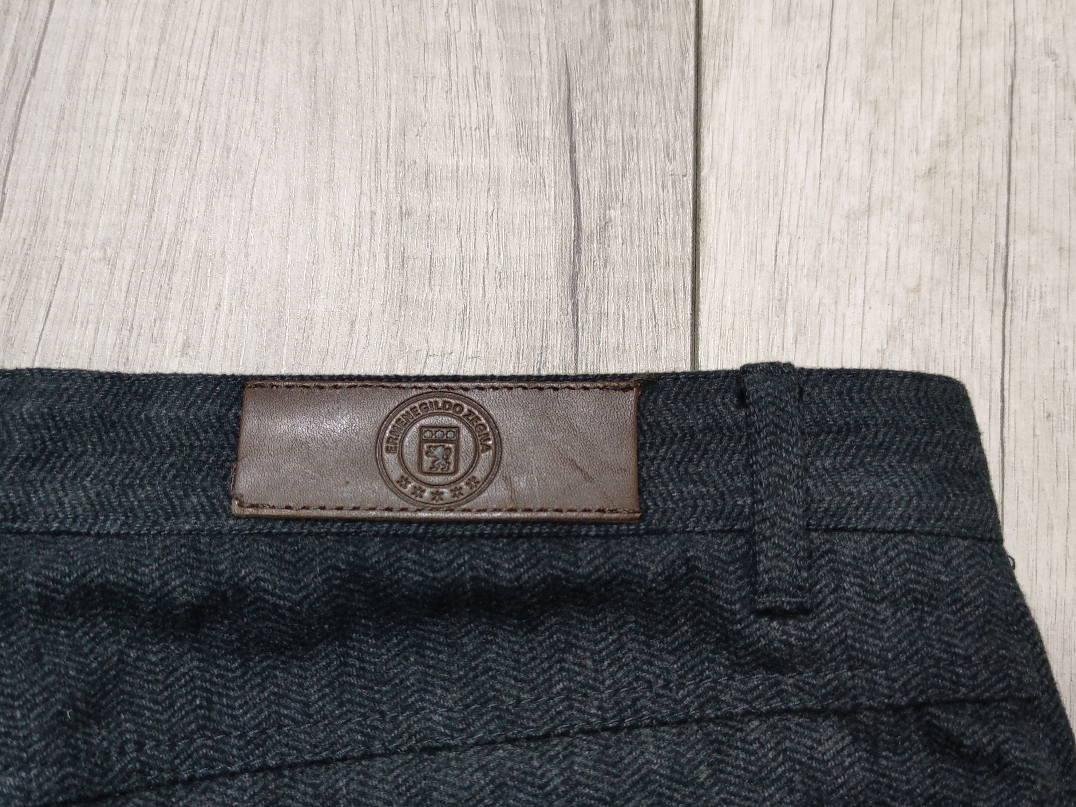 Ermenegildo Zegna Ermenegildo Zegna Gray Cotton Pit Pants Size US 34 / EU 50 - 6 Thumbnail
