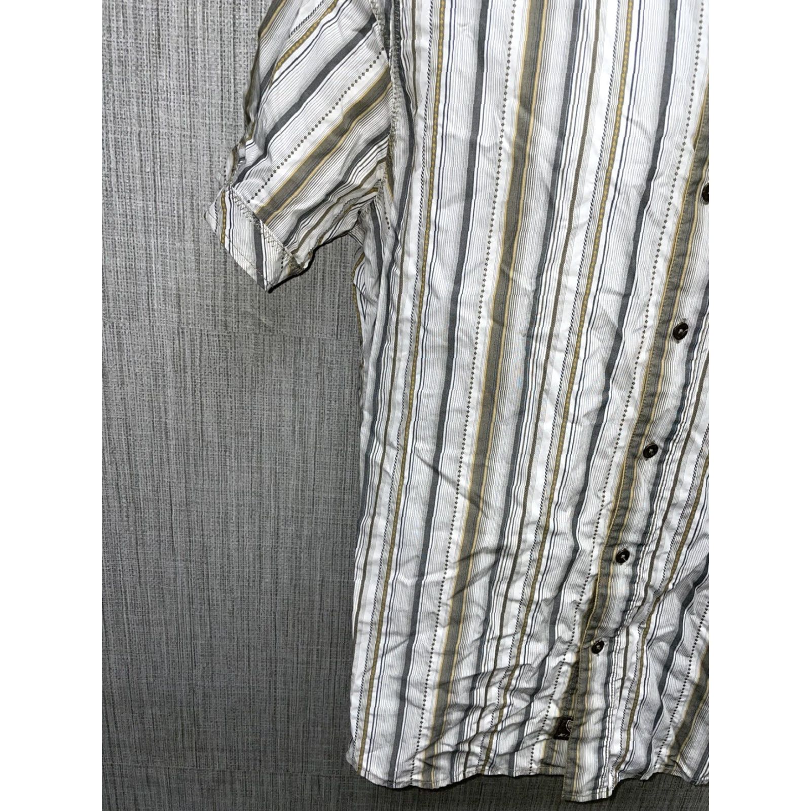 Vintage Kuhl White Striped Button-Up Shirt Mens M Size US M / EU 48-50 / 2 - 5 Thumbnail