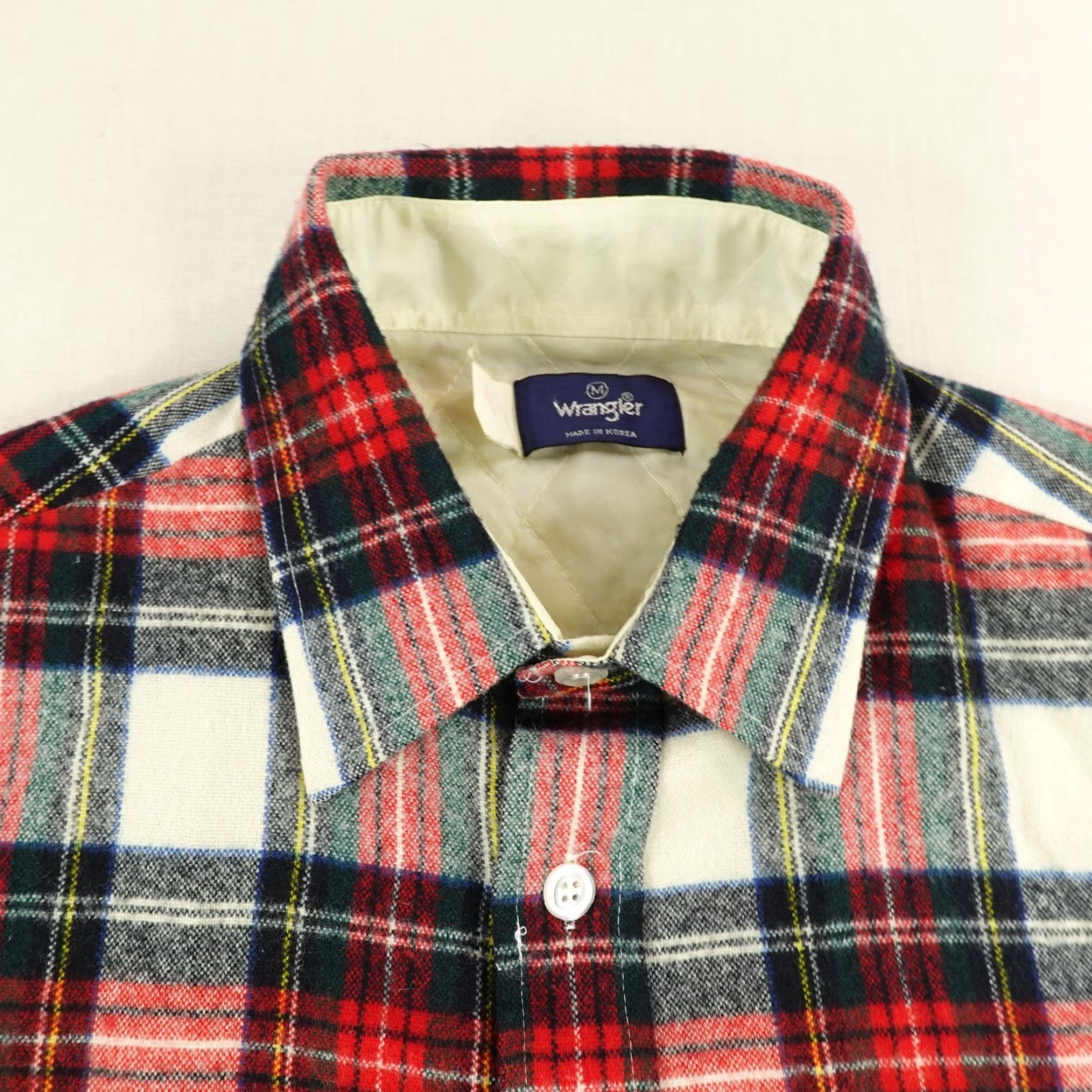 Wrangler VINTAGE Wrangler Shirt Mens M Red Plaid Flannel Shacket Western Quilted Lined Shirt Button-Up 90s Cowboy Outdoor Men Size US M / EU 48-50 / 2 - 2 Thumbnail