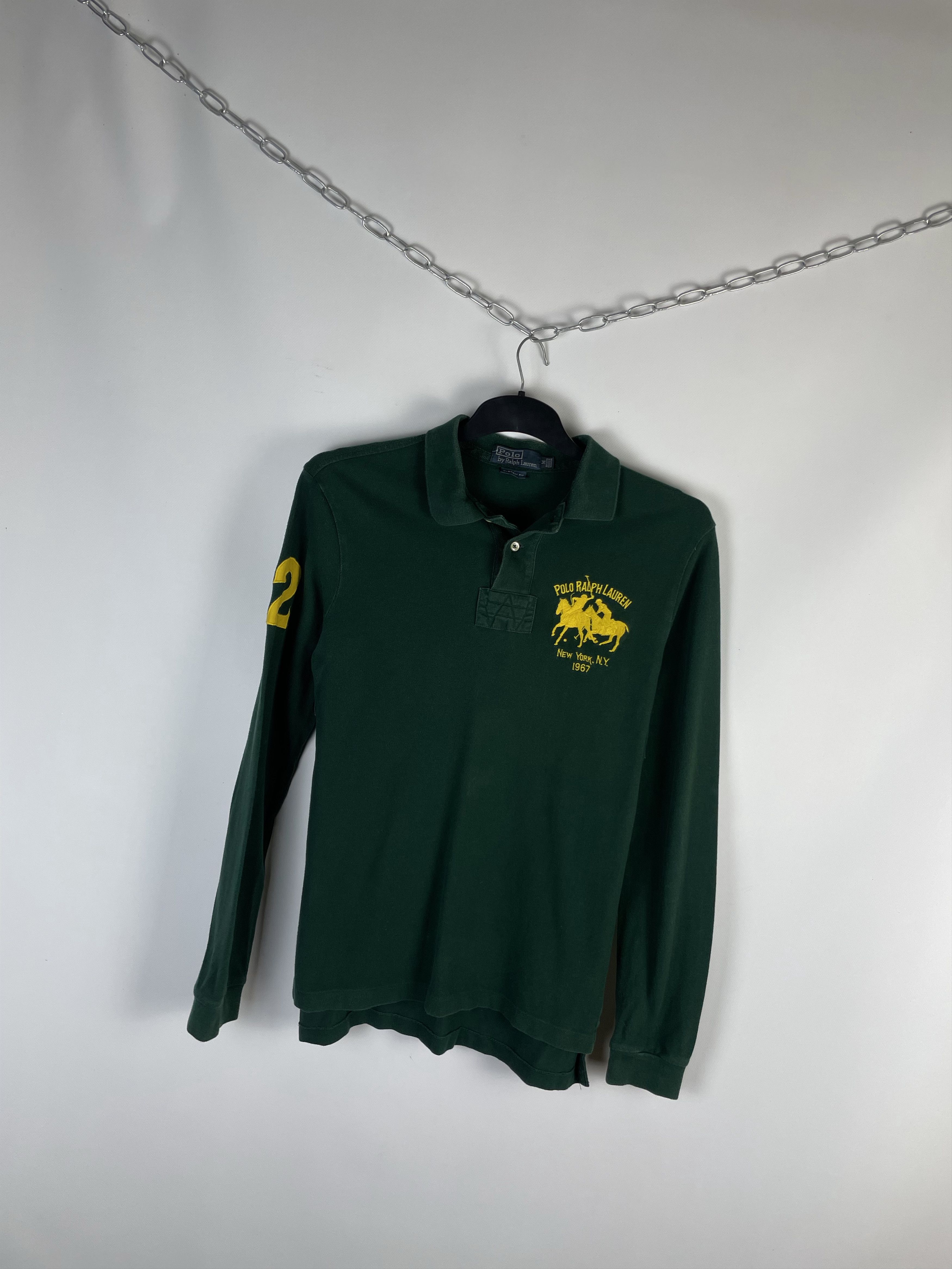 Polo Ralph Lauren Vintage 90s Polo Ralph Lauren Rugby Long Sleeve Shirt Size US M / EU 48-50 / 2 - 2 Thumbnail
