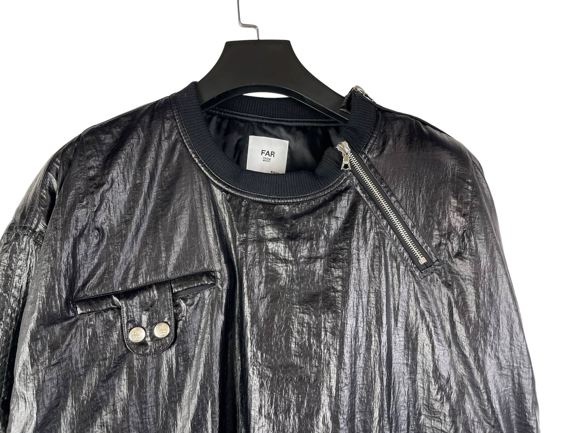 Other Far Archive Item Black Waxed Zip Padded Pullover Size US S / EU 44-46 / 1 - 3 Thumbnail
