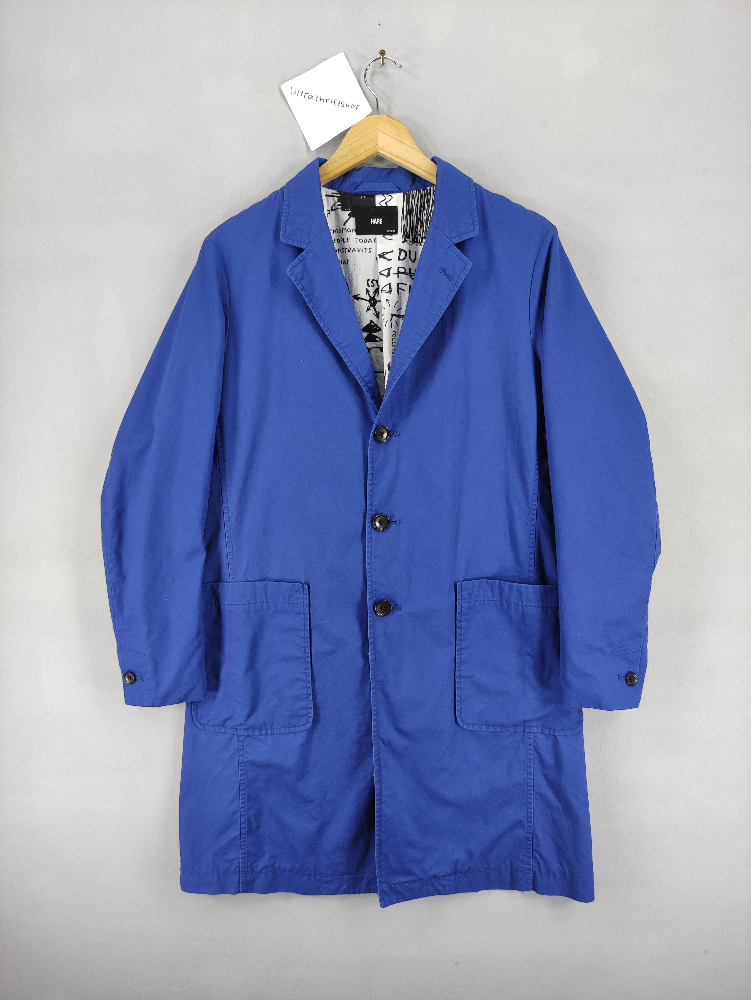 HARE Vintage Hare Long Coat Jacket Size M / US 6-8 / IT 42-44 - 1 Thumbnail