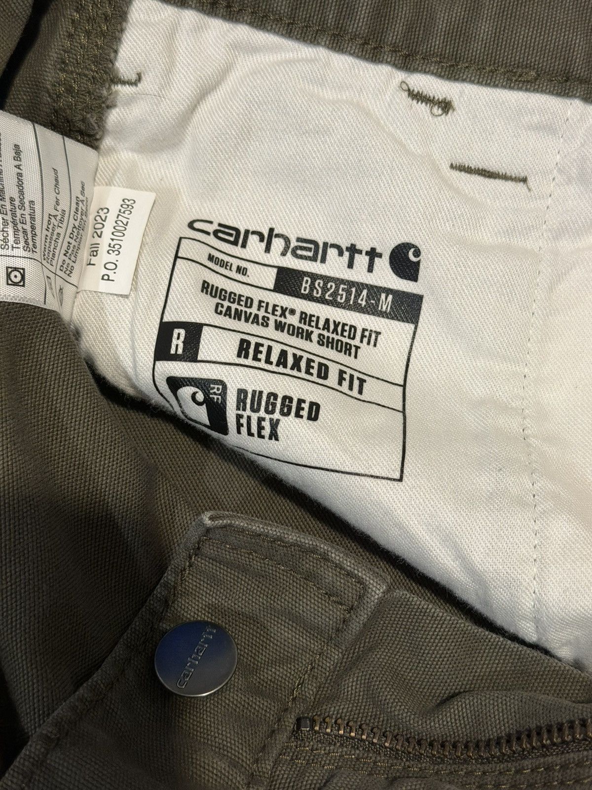 Carhartt Carhartt Workwear Carpenter Shorts Olive Green Sz. 31 WORN Size US 31 - 5 Thumbnail