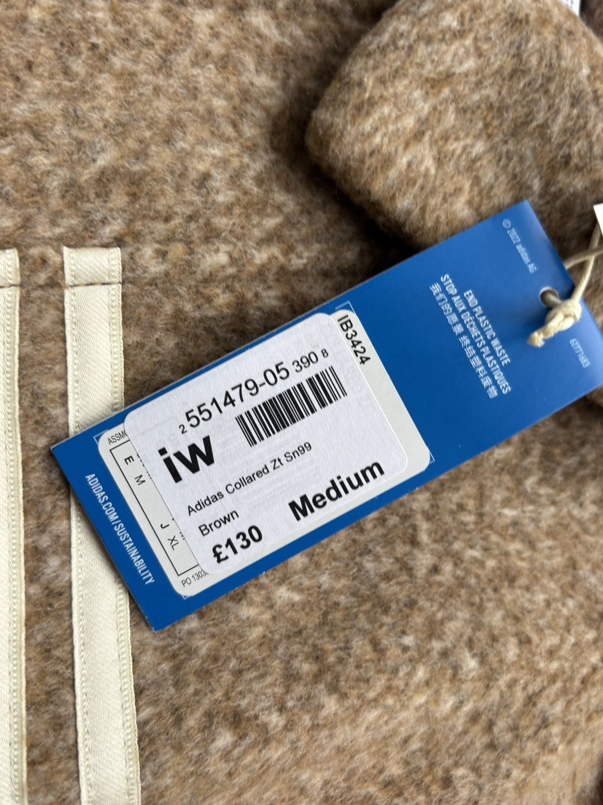 Adidas Adidas 70's Tweed Track Top Jacket Medium brand new Size US M / EU 48-50 / 2 - 6 Thumbnail