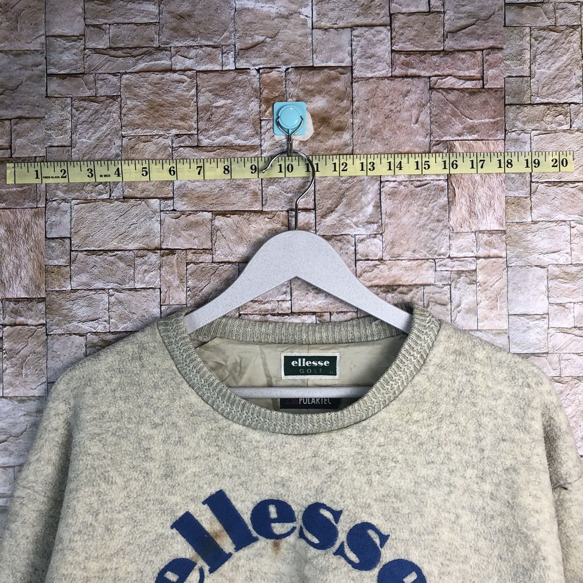 Ellesse Ellesse Golf Cream mohair Sweatshirt #A176 Size US L / EU 52-54 / 3 - 4 Thumbnail