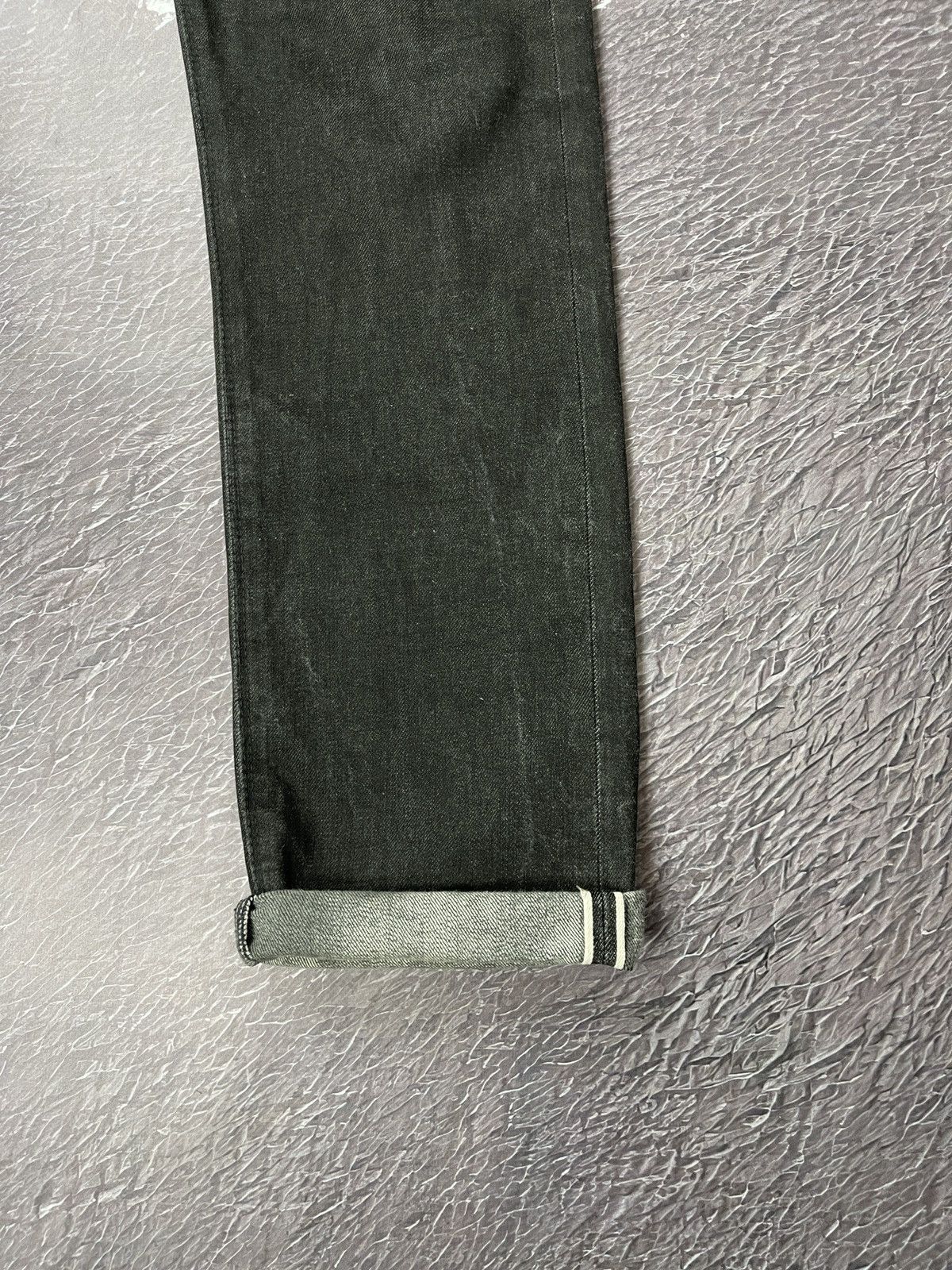 Lee Lee made in USA selvedge graphite black denim jeans Size US 31 - 6 Thumbnail