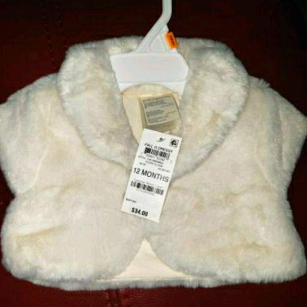 Designer Baby Vest Faux Fur 12mo Color cream Size US XXS / EU 40 - 1 Preview