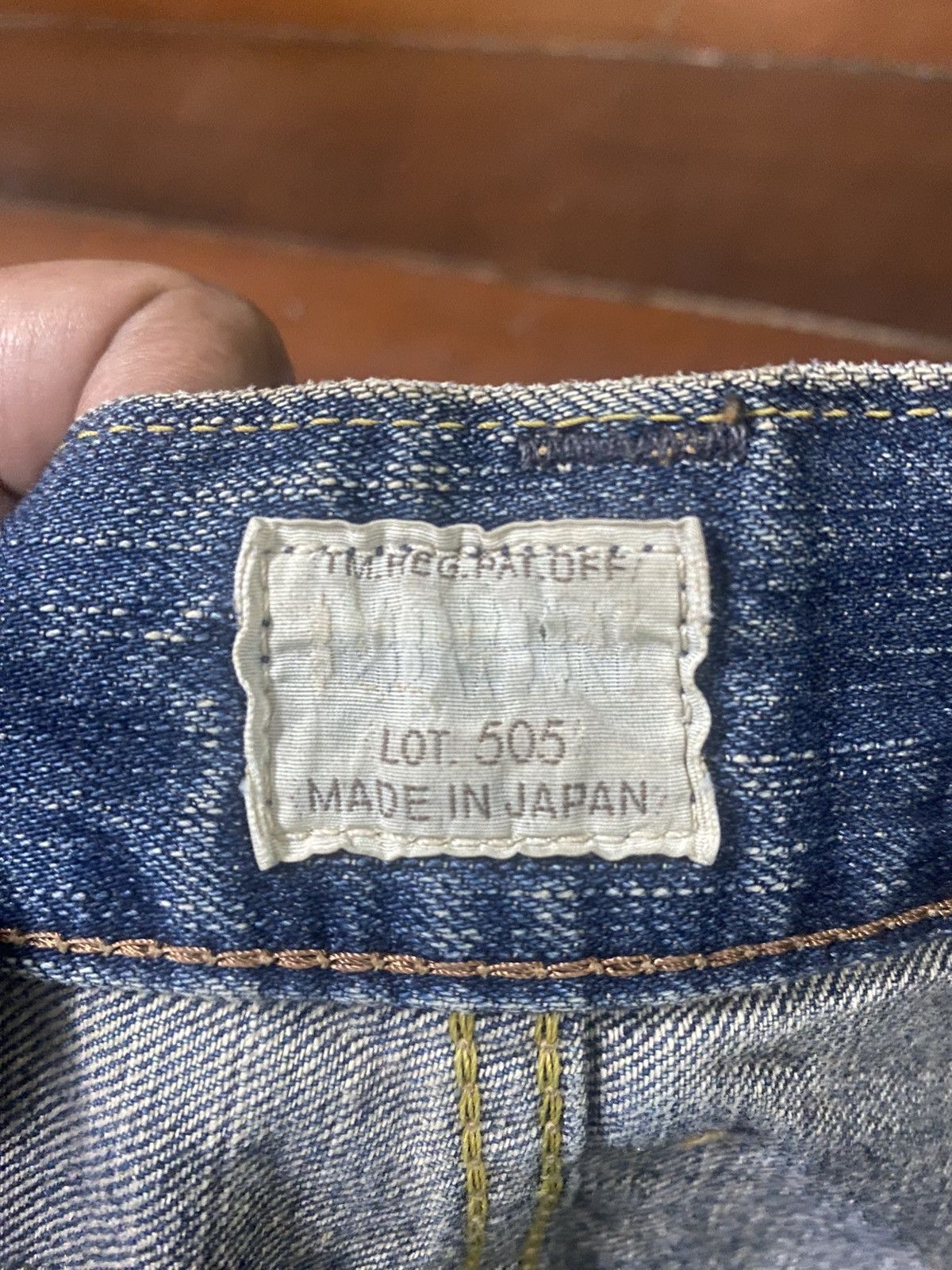 Edwin Vintage Edwin 505z Selvedge Faded Wash mud wash Baggy Jeans Size US 36 / EU 52 - 22 Thumbnail