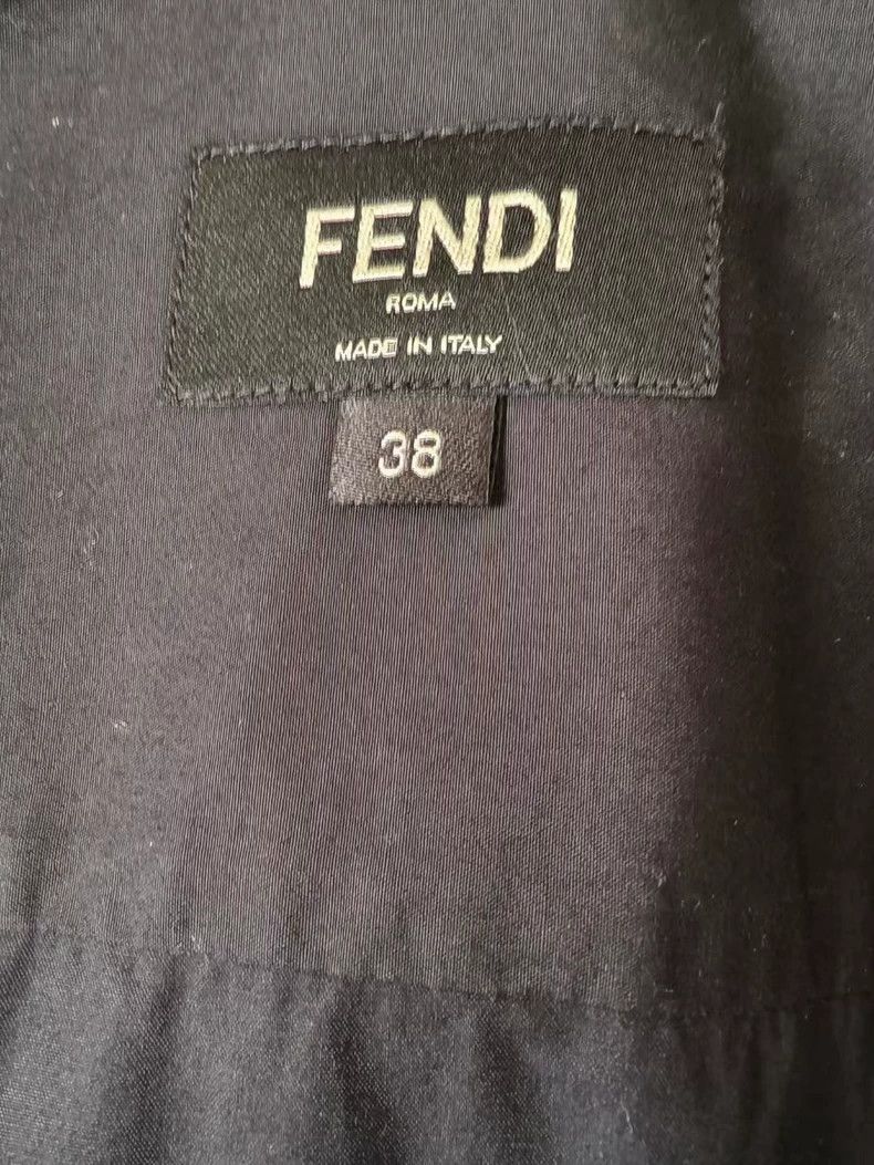 Fendi Fendi size 38 Black shirt neckline logo embroidered shirt Size US XXS / EU 40 - 3 Thumbnail