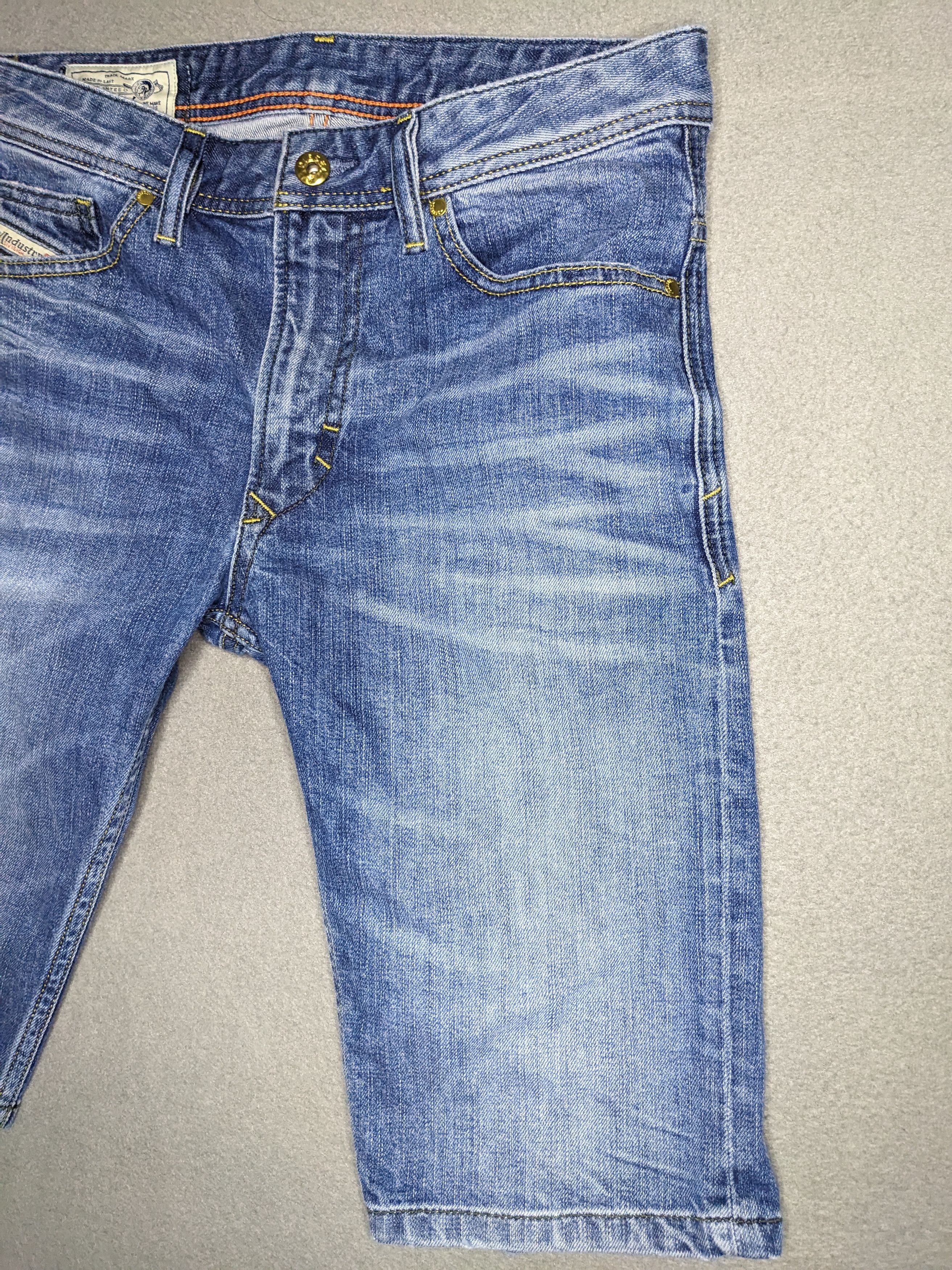 Diesel Diesel Mens Jean Shorts Size 30 Denim Stretch Whiskers Slim Size US 30 / EU 46 - 2 Thumbnail