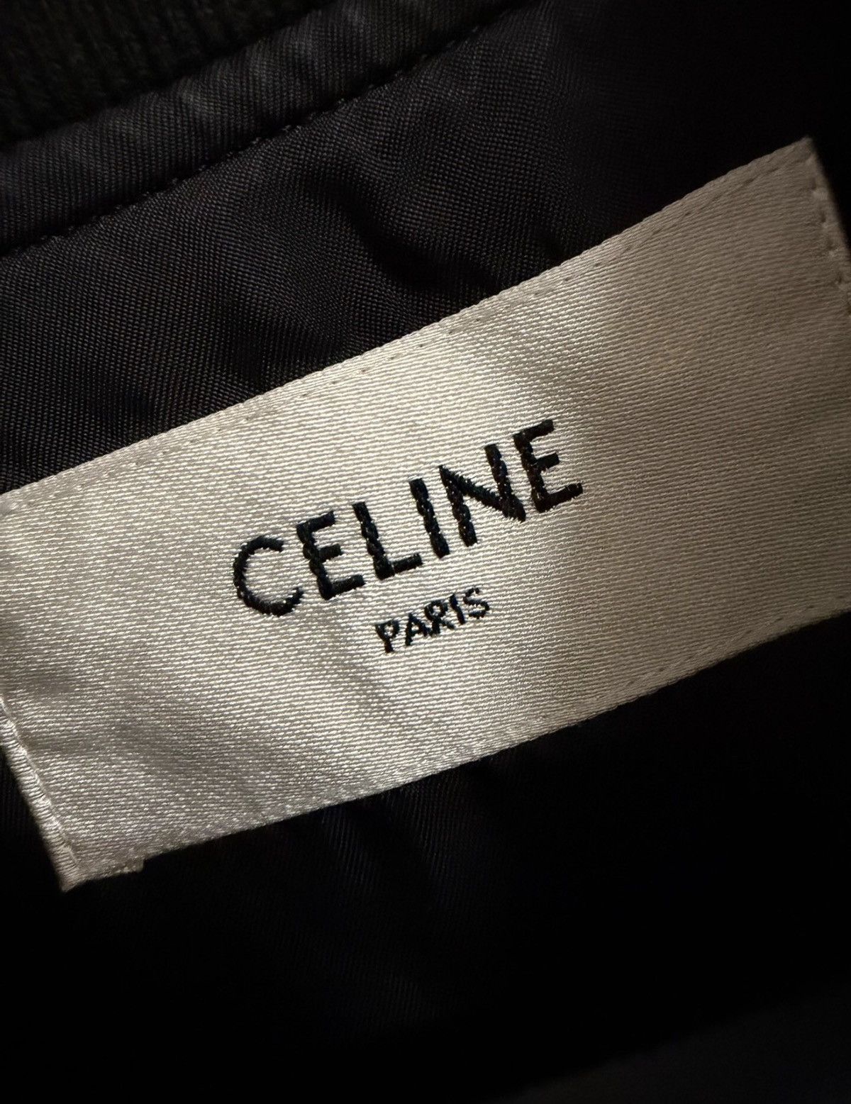 Celine Celine 20SS Black Teddy Varsity Jacket Sz.XL Size US XL / EU 56 / 4 - 3 Thumbnail