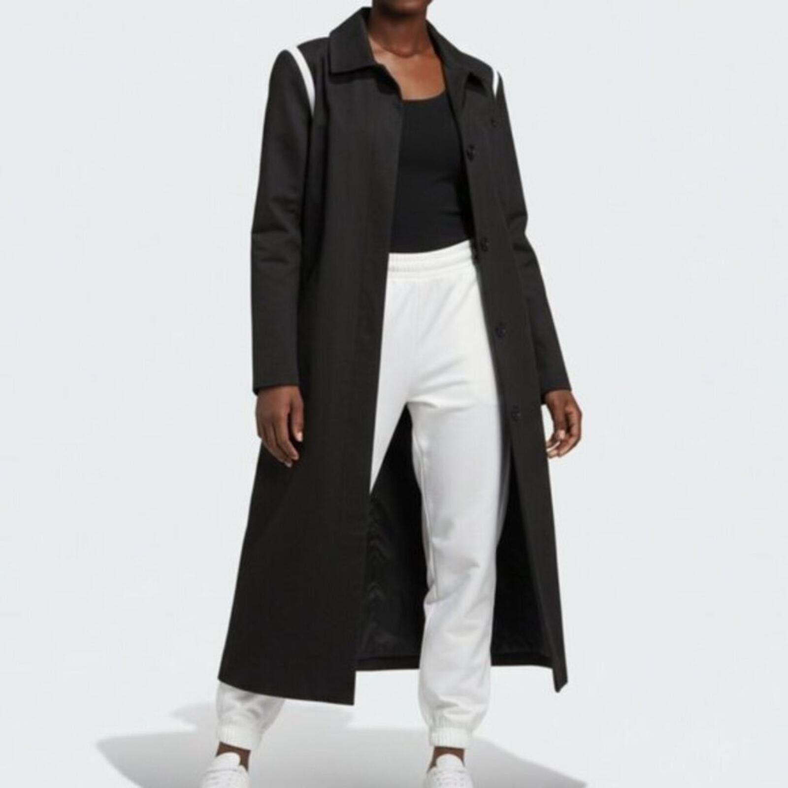Adidas Adidas Collared Coat Long Originals Black Large | MSRP $275 Size L / US 10 / IT 46 - 2 Thumbnail
