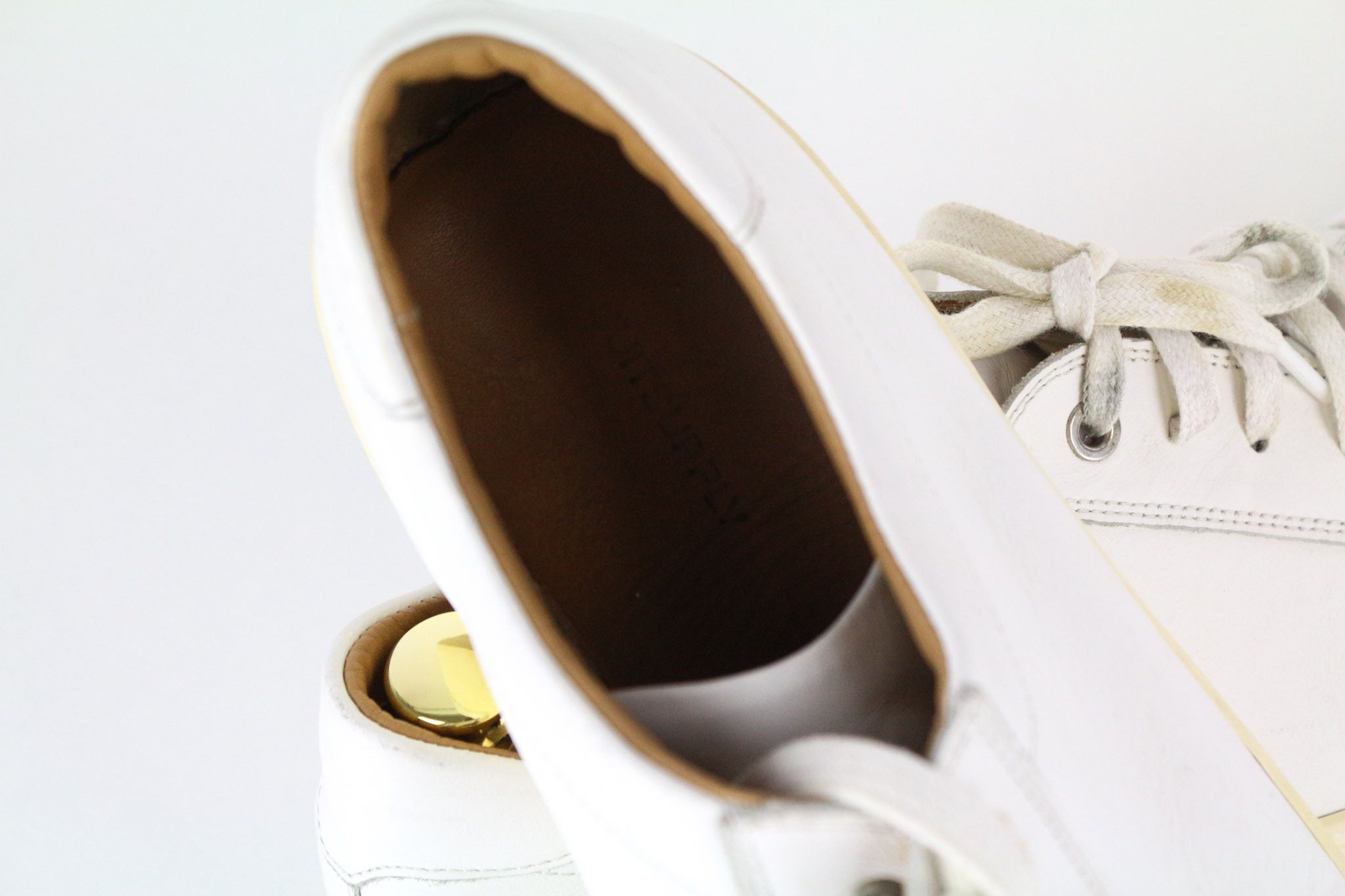 Suitsupply EU43 White Leather Laced Sneakers 73654 Size US 10 / EU 43 - 15 Thumbnail