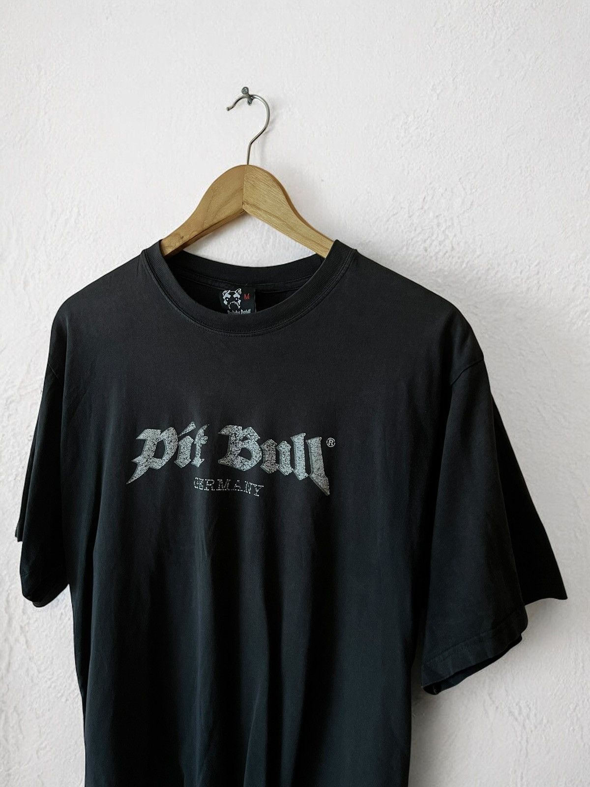 Band Tees × Vintage PIT BULL GERMANY “BRASS KNUCKLES” HOOLIGAN VINTAGE 90s TEE Size US M / EU 48-50 / 2 - 8 Thumbnail
