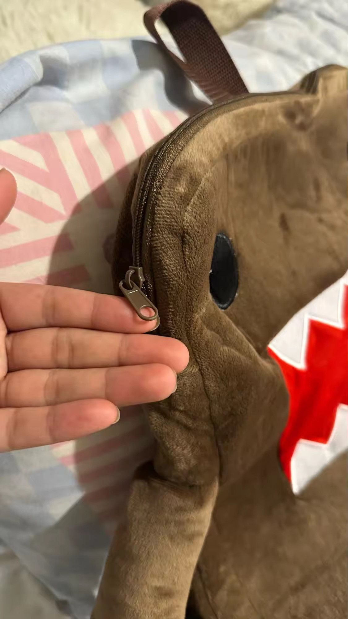 Japanese Brand Harajuku Brown Stuffed Plush Backpack Size ONE SIZE - 6 Thumbnail