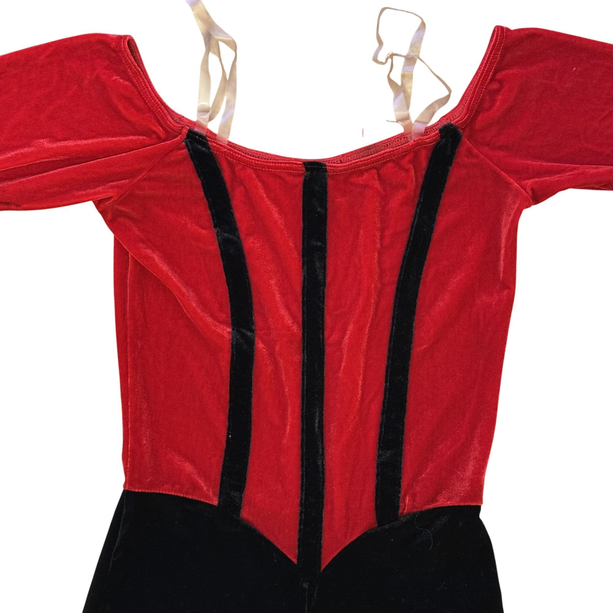 Other Vtg Weissman Elite Velour DANCE Costume Velvet Jump Suit M Size 24" / US 00 / IT 34 - 4 Thumbnail