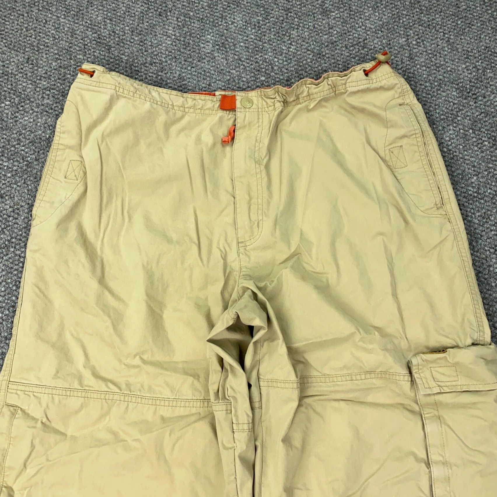 American Eagle Outfitters VINTAGE American Eagle Cargo Pants Mens 36x30 Beige Baggy 90s Grunge Loose Size US 34 / EU 50 - 2 Thumbnail