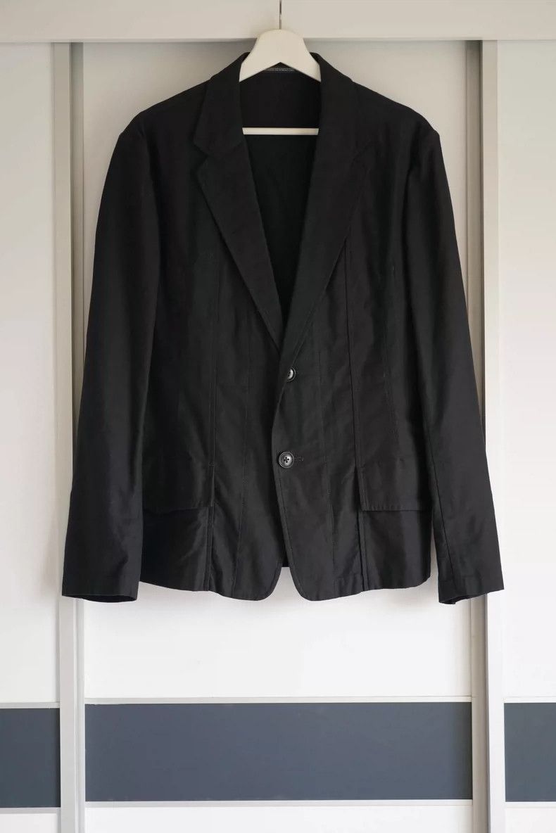 Yohji Yamamoto Yohji Yamamoto Black Short Suit Jacket Size US M / EU 48-50 / 2 - 1 Thumbnail