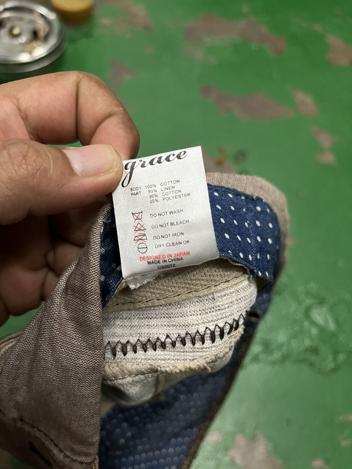 Japanese Brand × Vintage 🔥Grace Hats Sashiko Boro Japan Style Size ONE SIZE - 7 Thumbnail