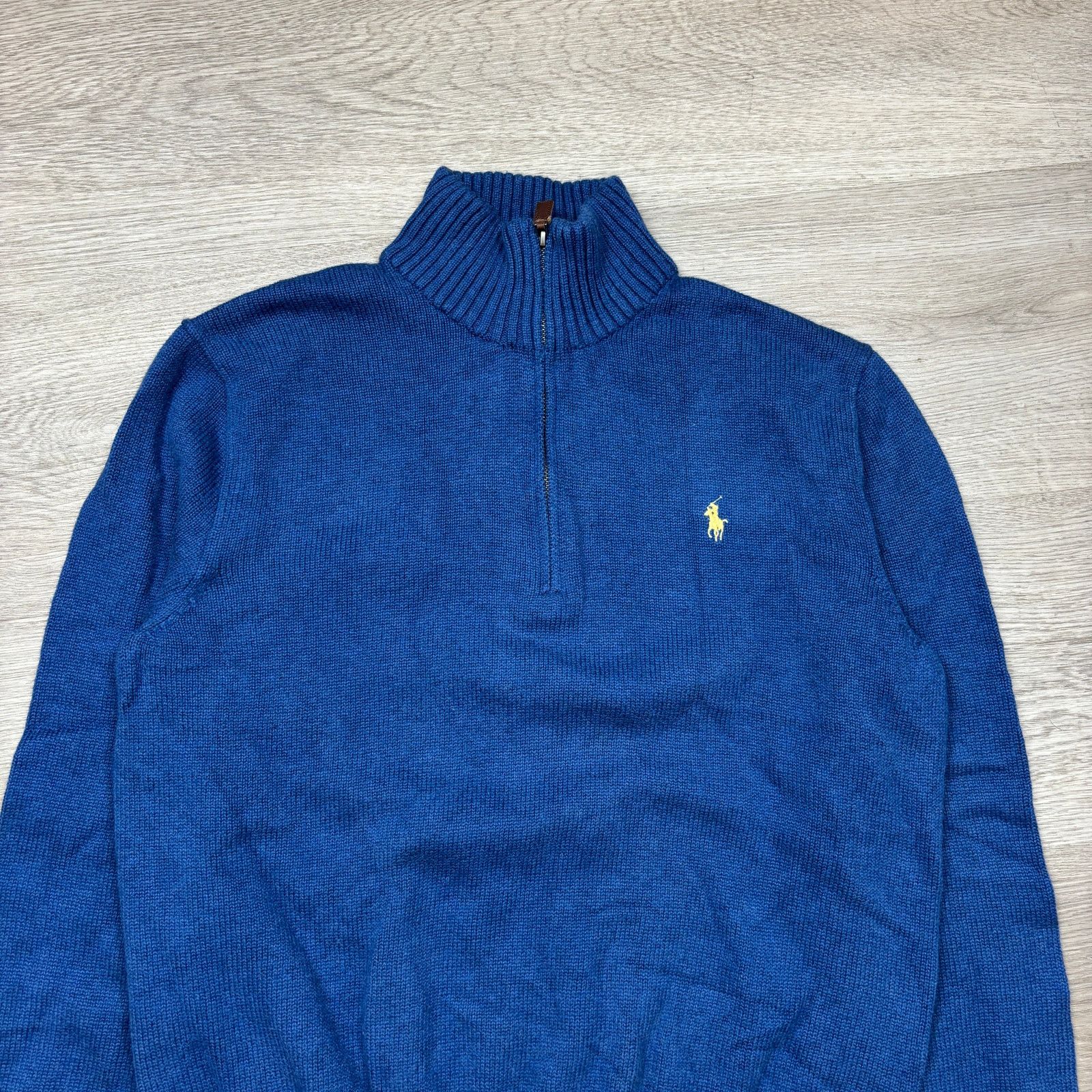 Polo Ralph Lauren Polo Ralph Lauren Cotton Knit 1/4 Zip Sweater Men's Large Size US L / EU 52-54 / 3 - 2 Thumbnail