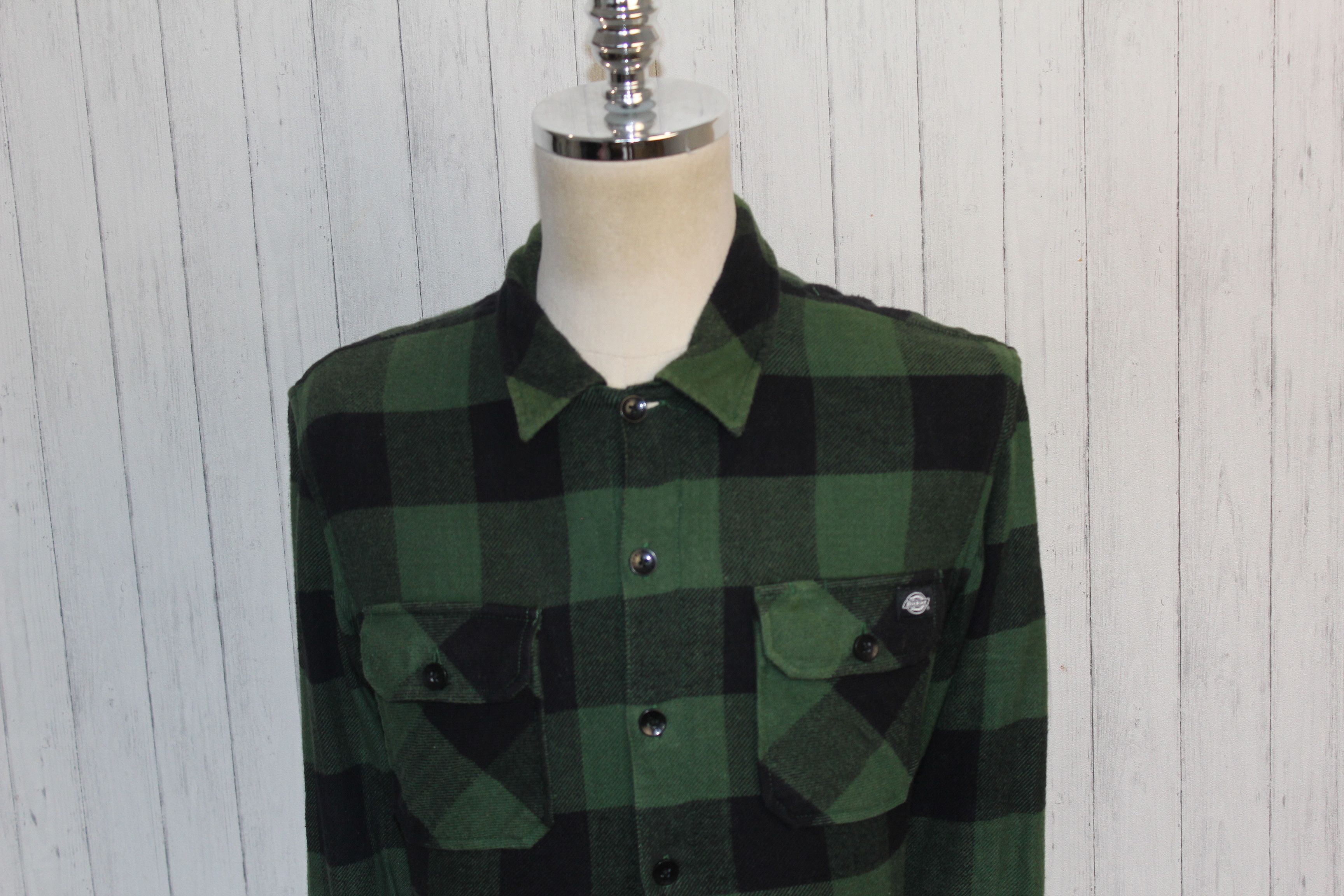 Dickies Dickies Vintage Long Sleeve Check Overshirt Shirt Size US L / EU 52-54 / 3 - 4 Thumbnail