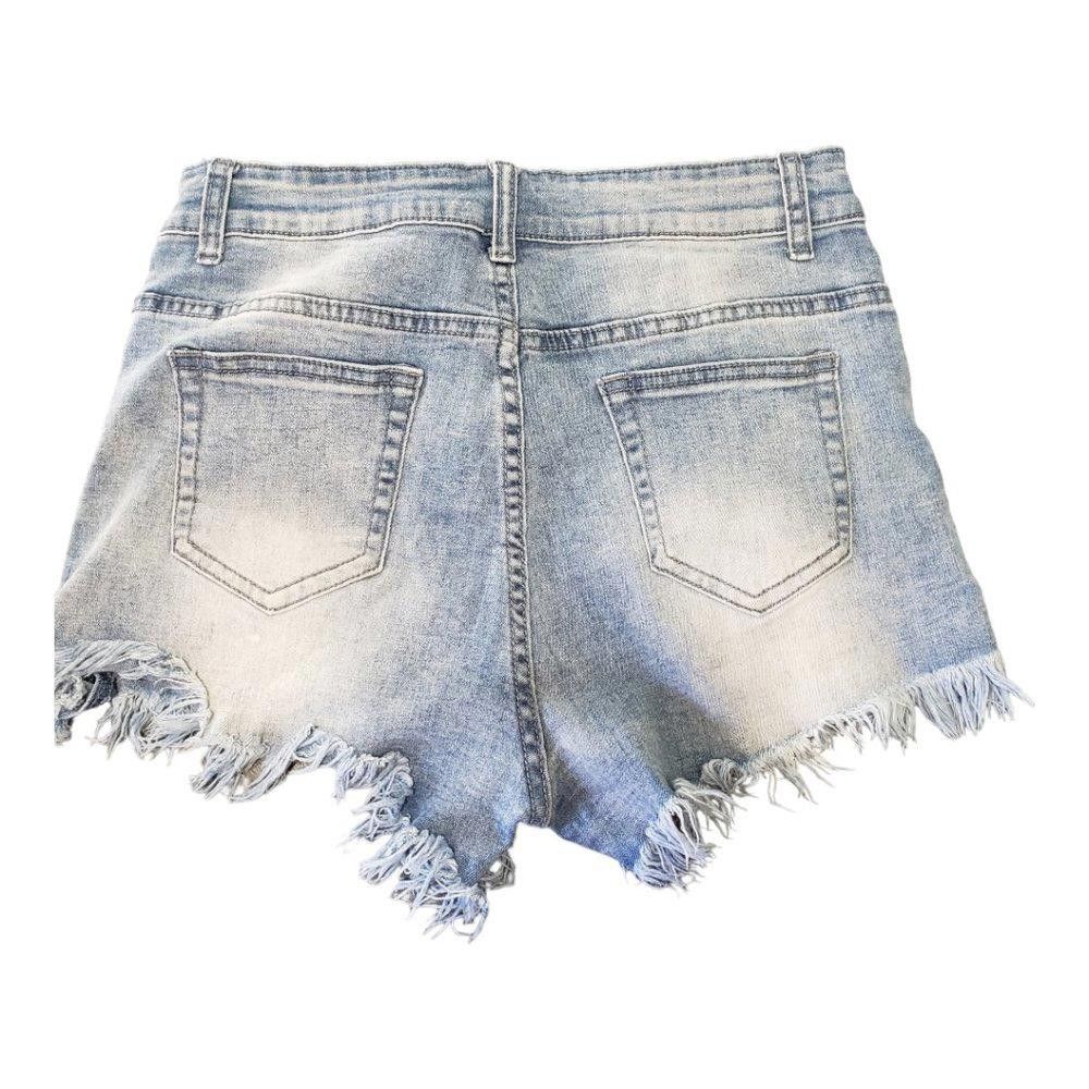 Designer CT120 Girls Distressed Denim Shorts Size 6 Size US 26 / EU 42 - 2 Thumbnail