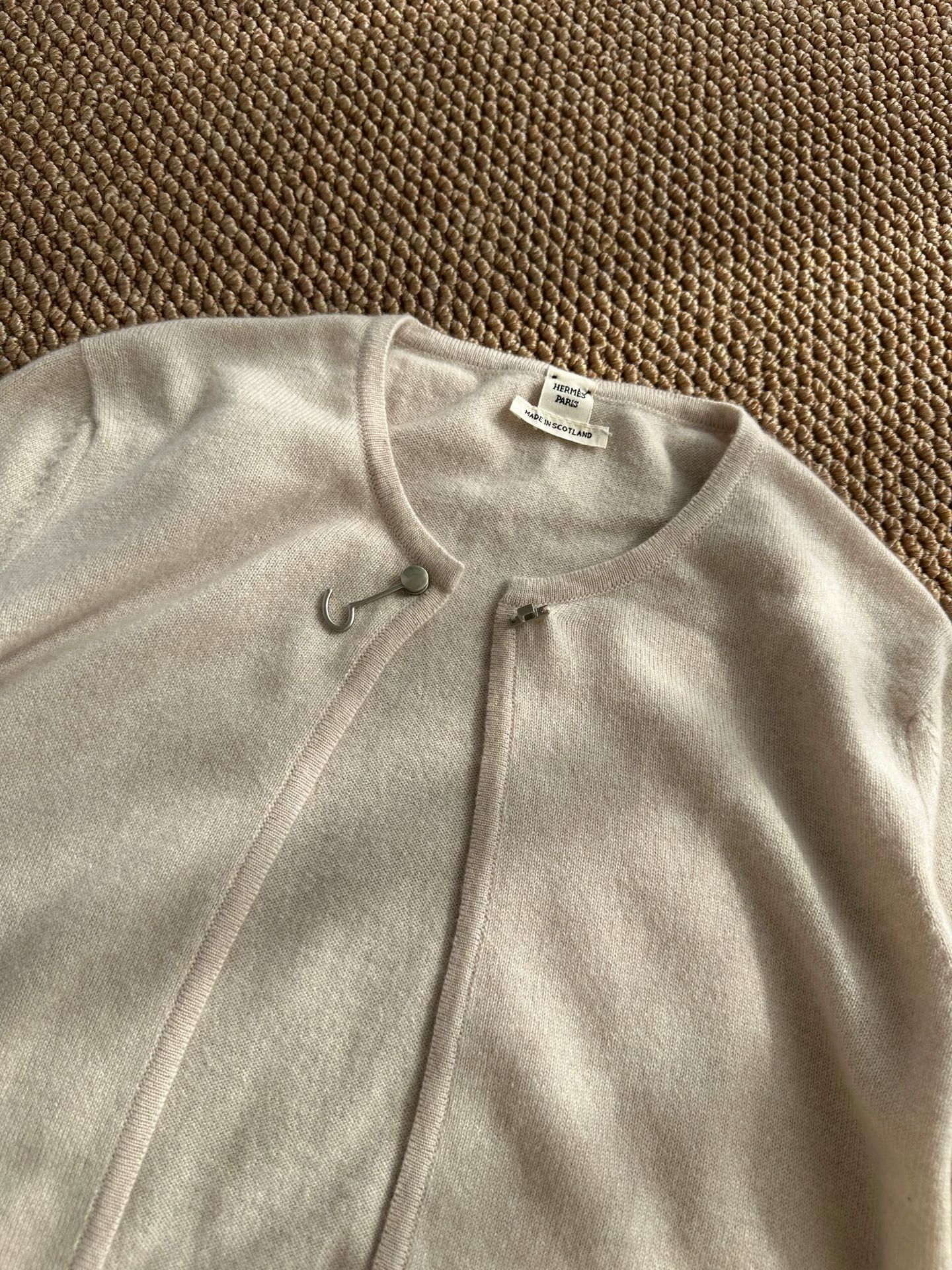 Hermes HERMES JPG cardigan crochet button women's beige Size M / US 6-8 / IT 42-44 - 6 Thumbnail