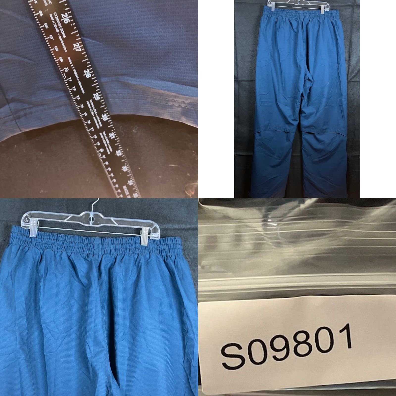 Adidas Adidas Mens Track Pants Navy Blue Y2K Pull On Straight Leg XL Size US 39 - 8 Thumbnail