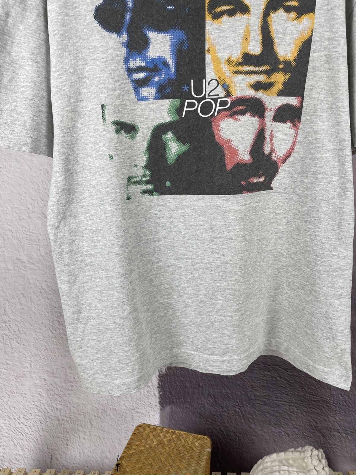 Band Tees U2 POP vintage 90s Screen Stars FotL band tee shirt Size US XL / EU 56 / 4 - 6 Thumbnail