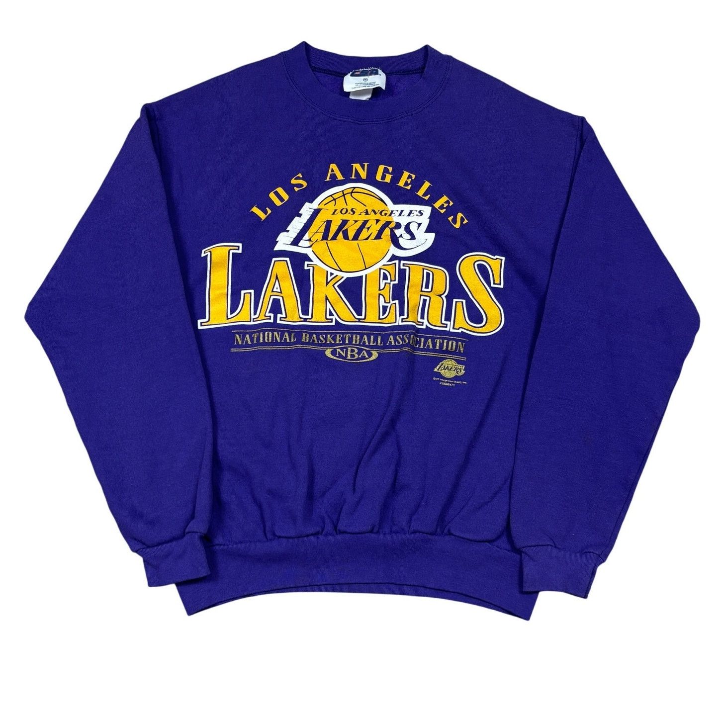 CSA × NBA × Vintage Vintage 90s Los Angeles Lakers NBA Crew Sweatshirt Men's M Size US M / EU 48-50 / 2 - 1 Thumbnail