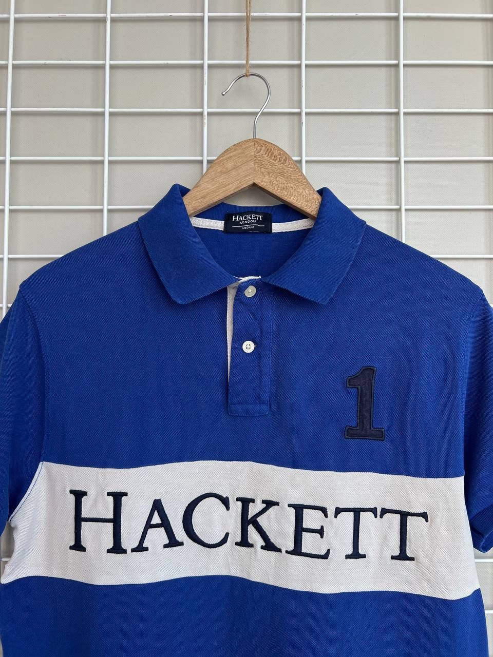 Hackett Hackett London Panel Polo Shirt Great Britain Men Size M Size US M / EU 48-50 / 2 - 2 Thumbnail