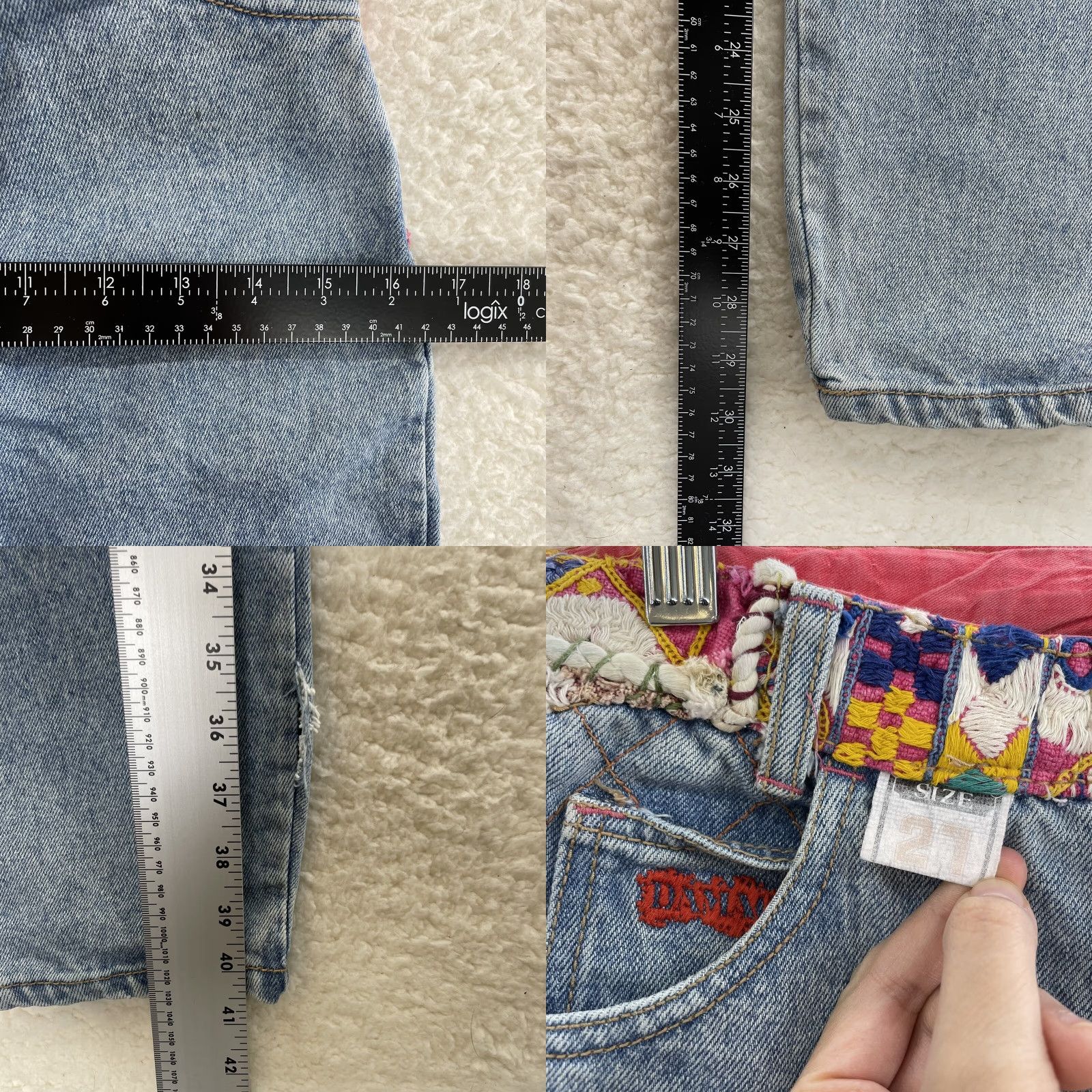 Coogi VINTAGE 80s Denim Jeans Women 2 4 25 26 Slim High Rise Blue Damage Jeans 30in Inseam Women’s"} Size 26" / US 2 / IT 38 - 8 Thumbnail