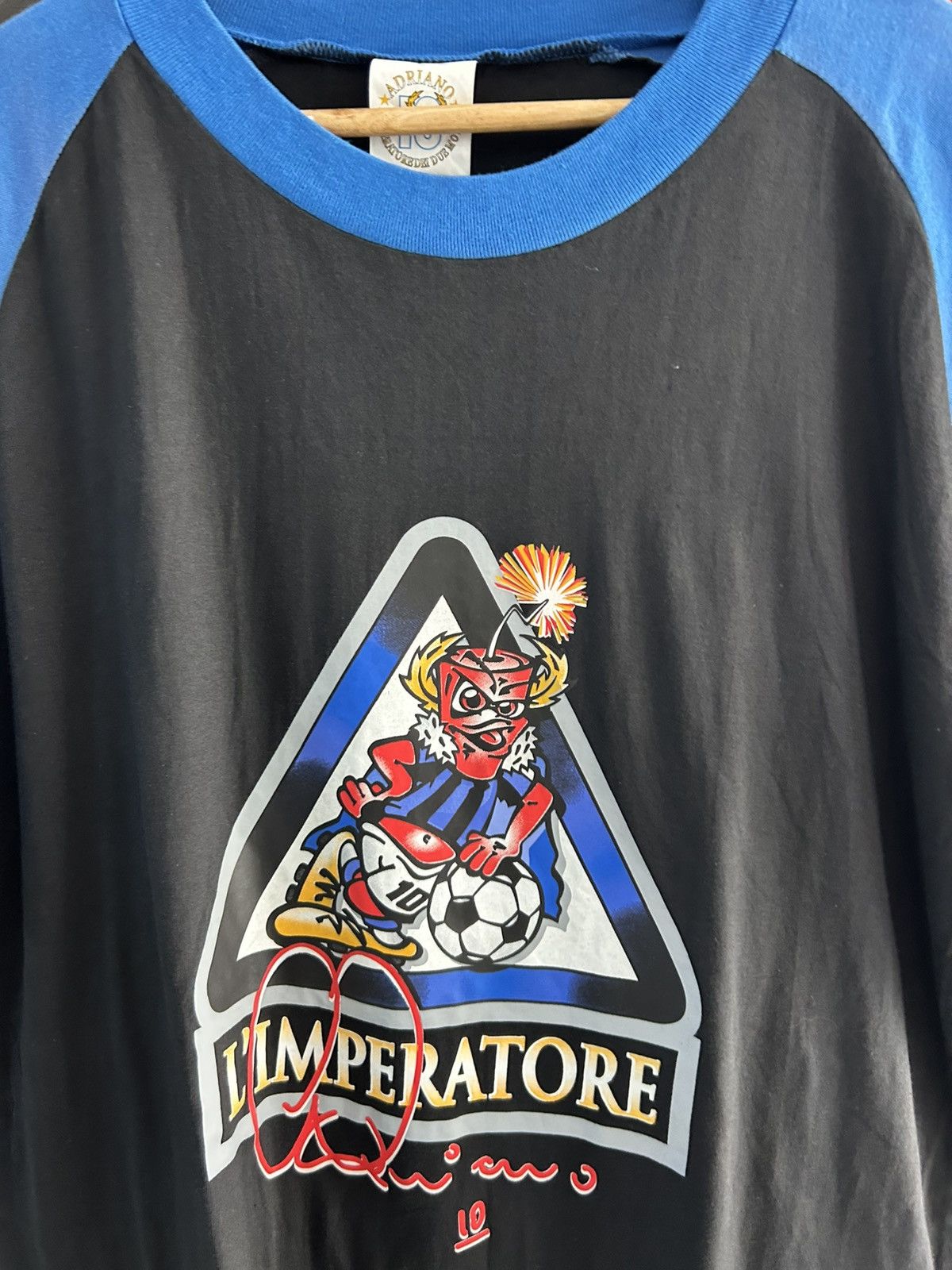 Vintage VTG Inter Adriano Jersey Size US XL / EU 56 / 4 - 3 Thumbnail