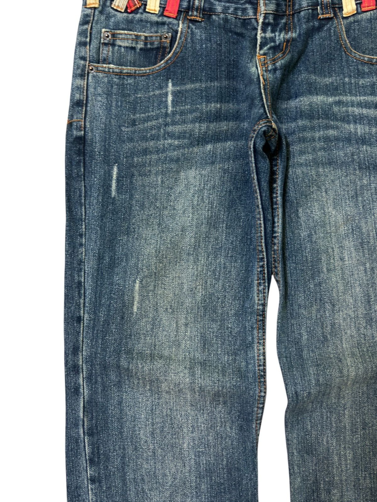 Hysteric Glamour NYLAUS JEANS DOUBLE WAIST COLOURFUL DISTRESSED DENIM Size US 30 / EU 46 - 7 Thumbnail
