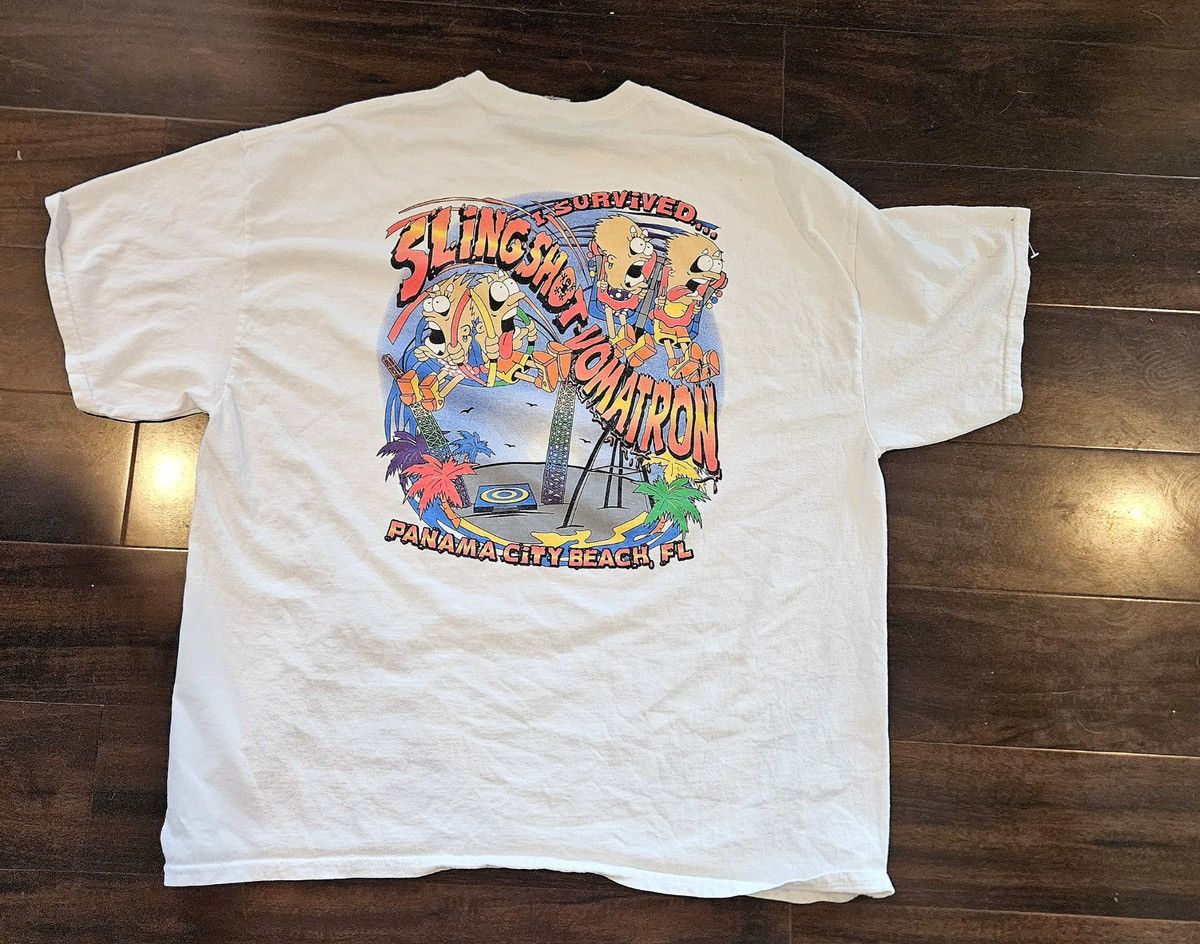 Gildan Vintage Slingshot Vomatron Panama Beach Florida Graphic Tee Size US XXL / EU 58 / 5 - 3 Thumbnail