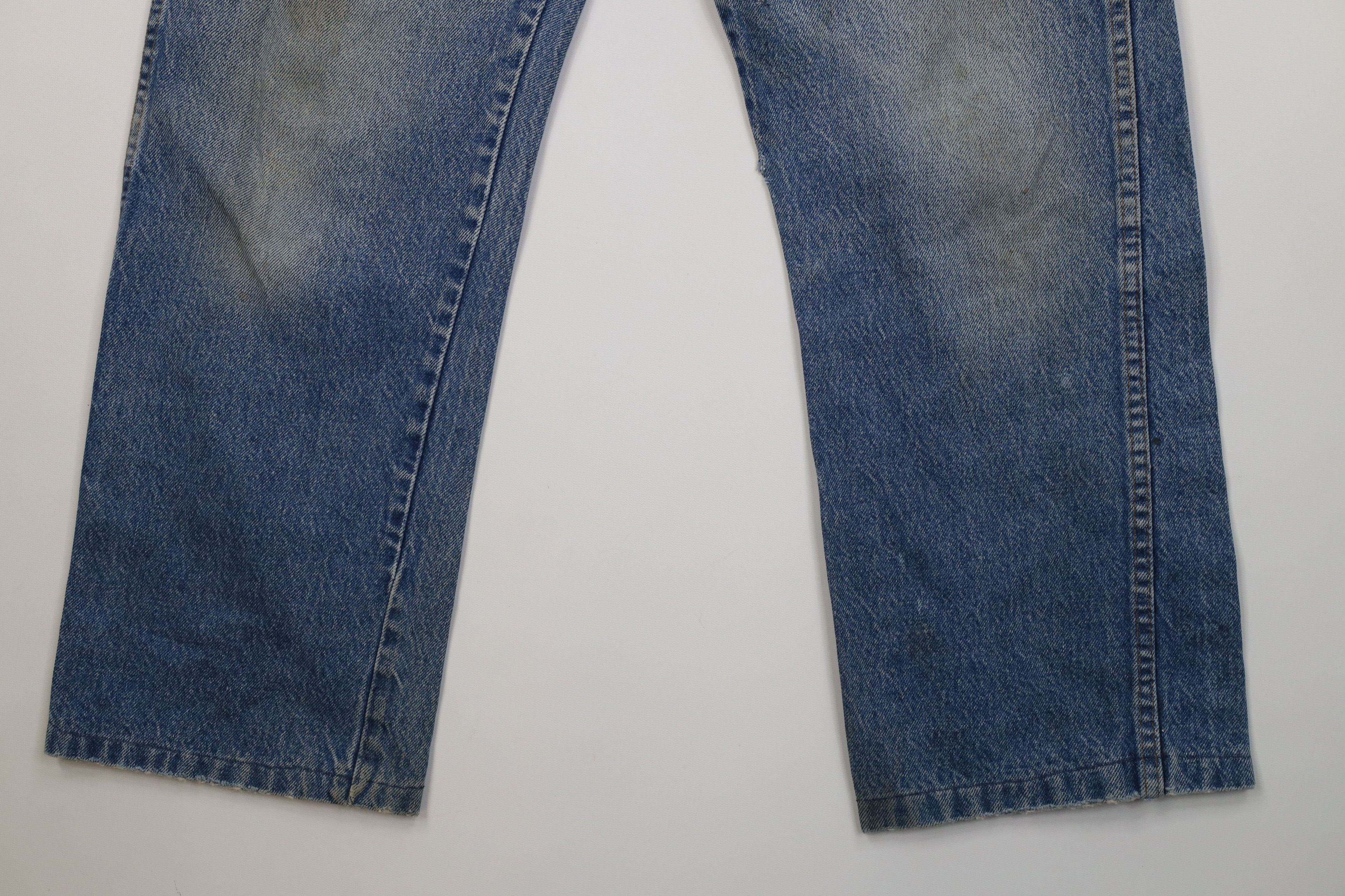 Vintage Vintage 70s Streetwear Wide Leg Denim Jeans Blue Cotton USA Size US 34 / EU 50 - 4 Thumbnail