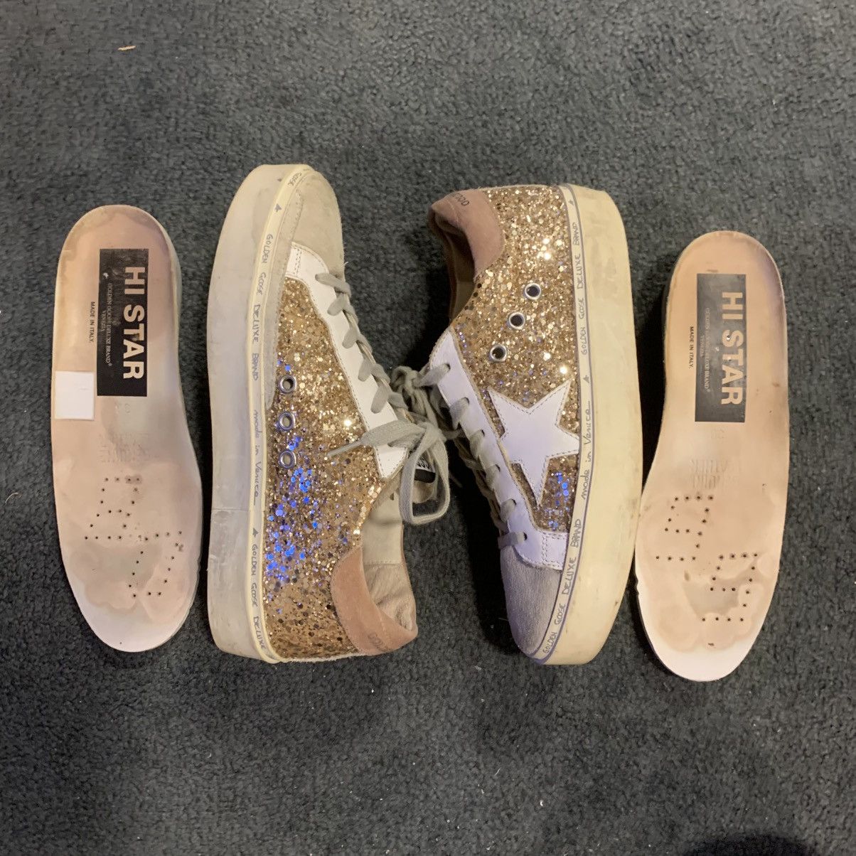 Golden Goose AUTHENTIC GOLDEN GOOSE DELIXE BRAND HI STAR SNEAKERS Size US 6 / IT 36 - 2 Thumbnail