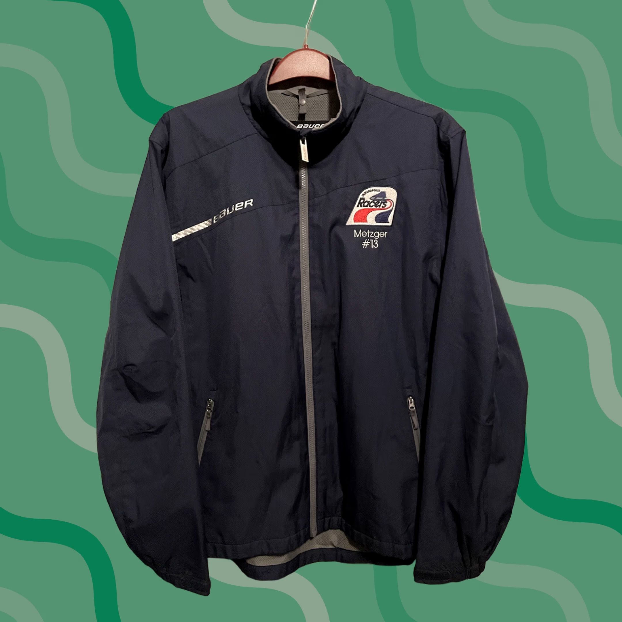 Vintage Bauer Mens Small Black Full Zip Lined Softshell Windbreaker Hockey Jacket Size US S / EU 44-46 / 1 - 1 Thumbnail