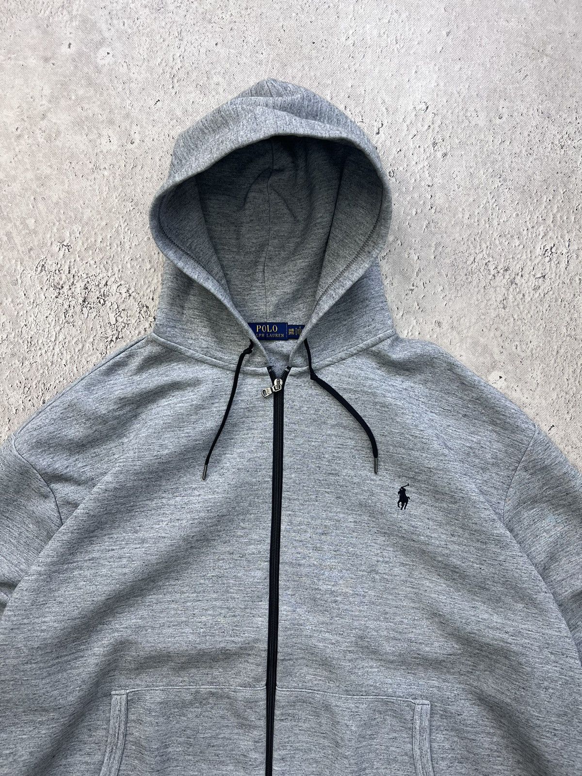 Polo Ralph Lauren × Vintage VINTAGE Y2K Embroidered Logo Full Zip Hoodie Size US XXL / EU 58 / 5 - 3 Thumbnail