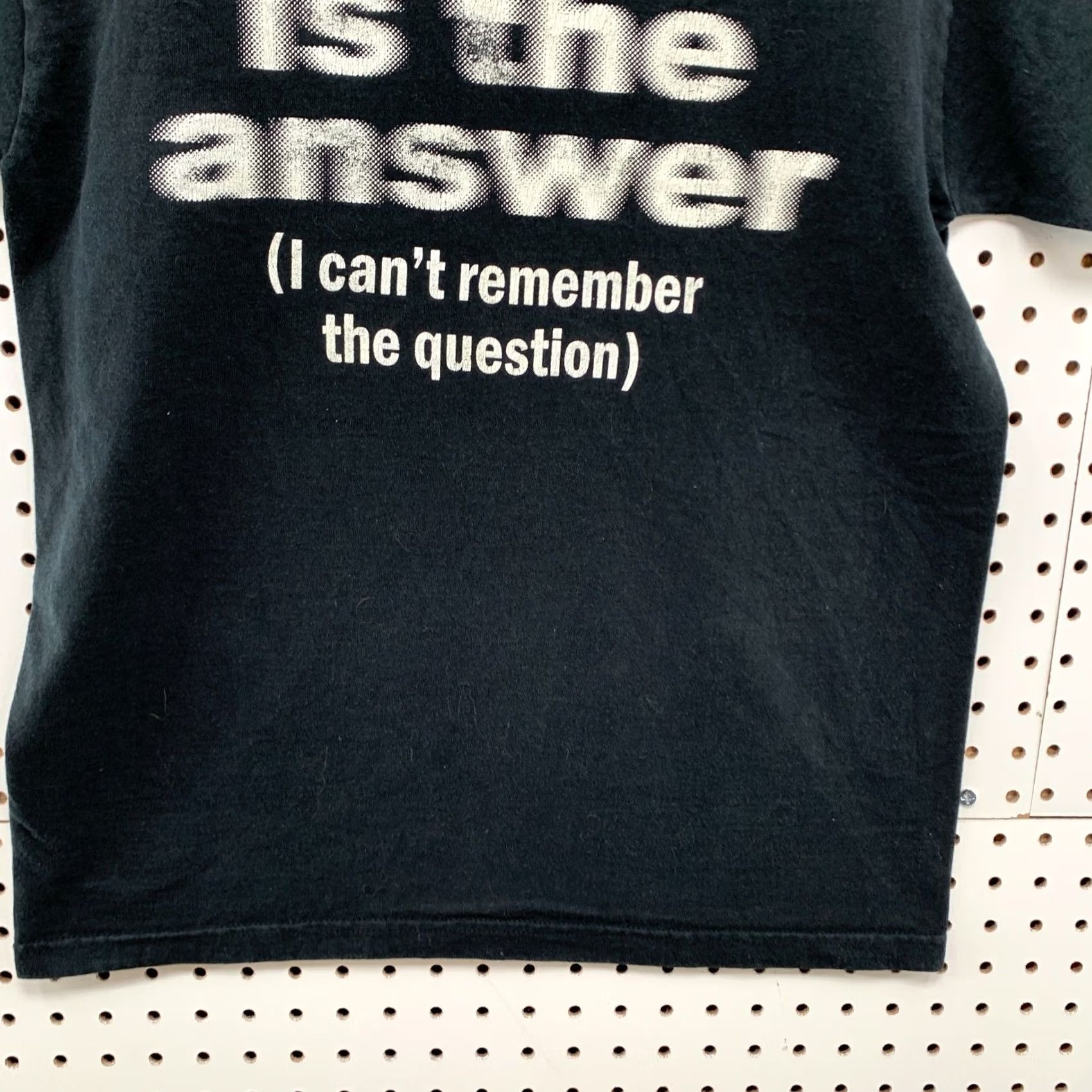 Fruit Of The Loom VINTAGE Fruit of the Loom Shirt Mens Medium Black Funny Marijuana Hemp Quote 19.5x27.5 Size US M / EU 48-50 / 2 - 6 Thumbnail