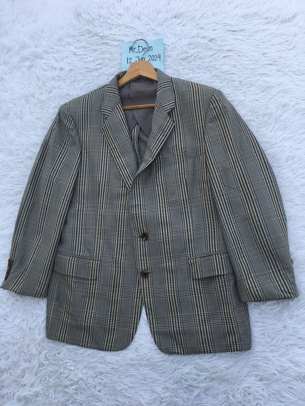Burberry Rare Vintage Burberry Checkered Blazer Size 36R - 3 Thumbnail